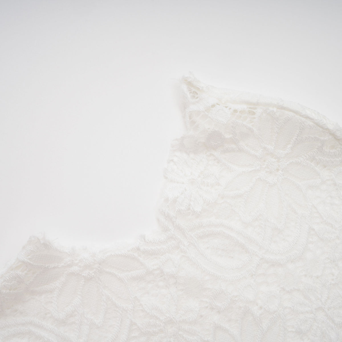 Loana White Floral Lace Top & Trousers Set