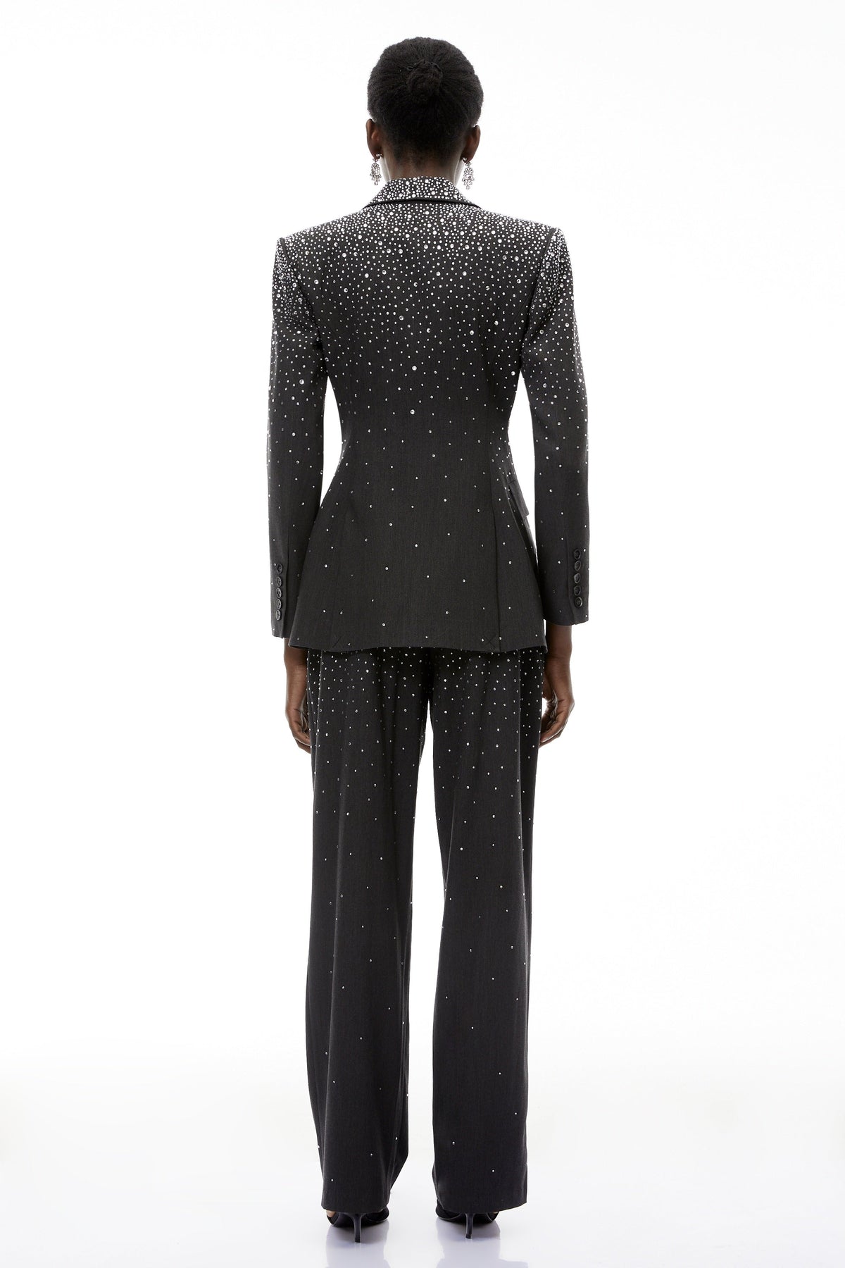 Nicola Grey Fully Embellished Blazer