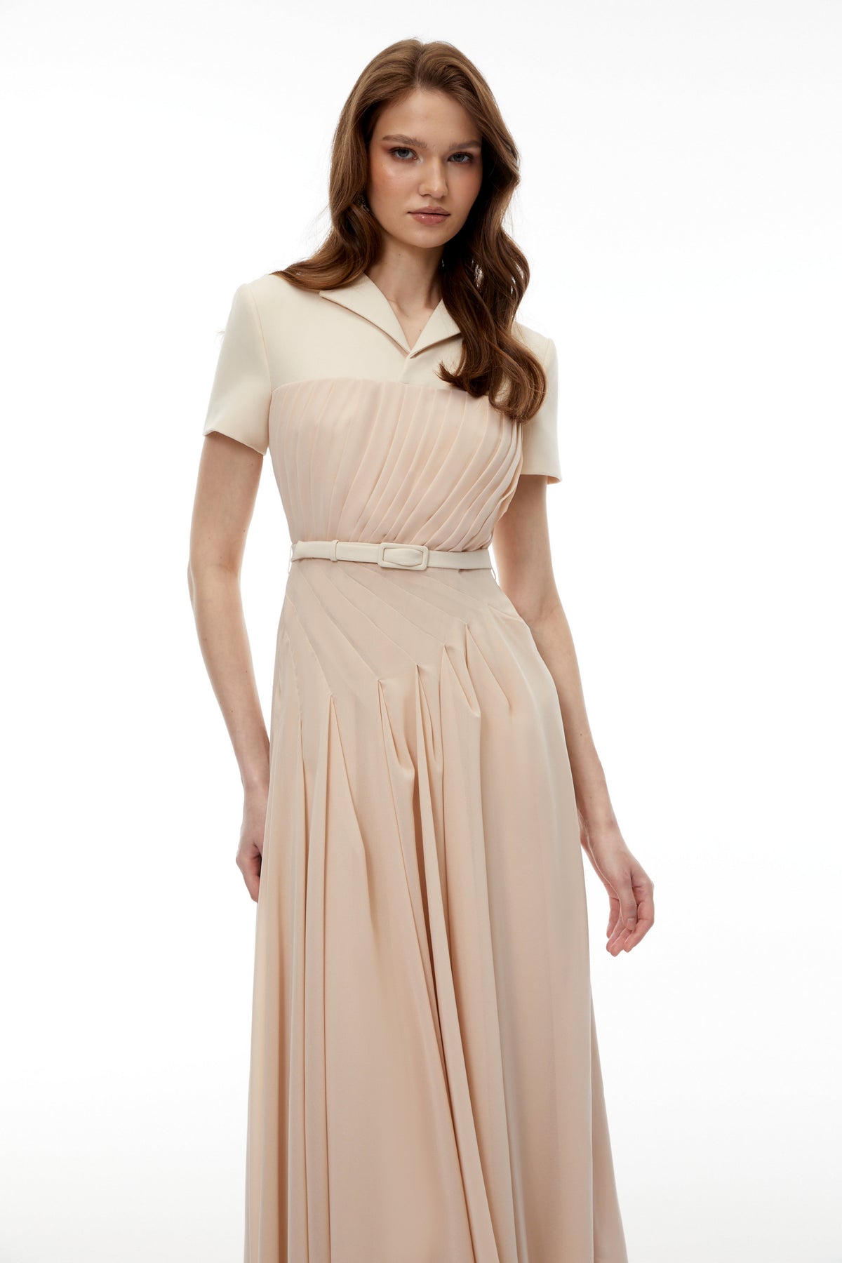 Olivia Neutral Blazer Maxi Dress