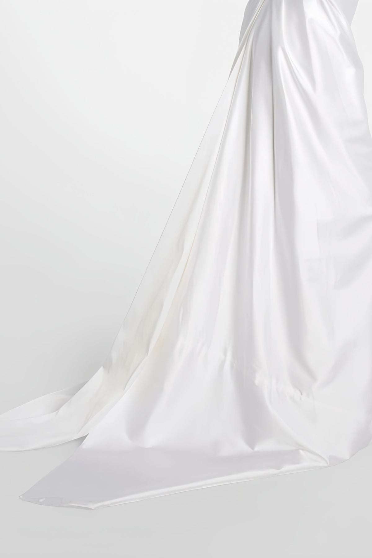 Fiona White Satin Square Neck Maxi Dress