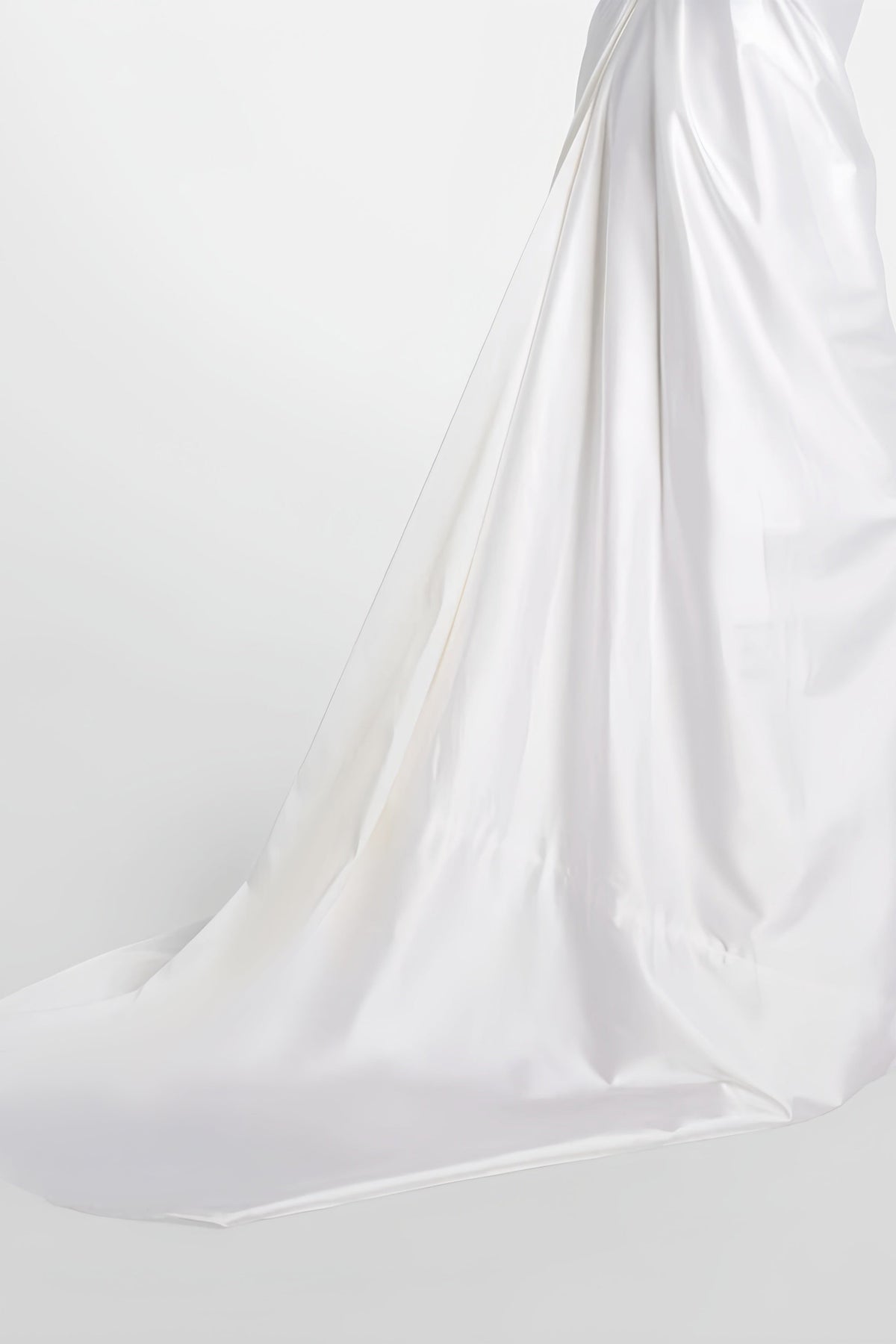 Fiona White Satin Square Neck Maxi Dress