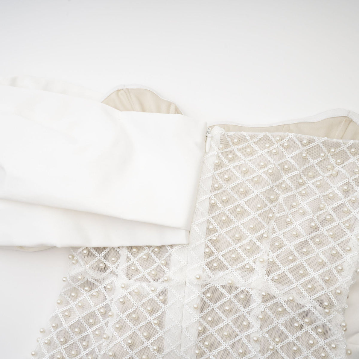 Maura faux-pearl off-shoulder dress (Final Sale-US Only)