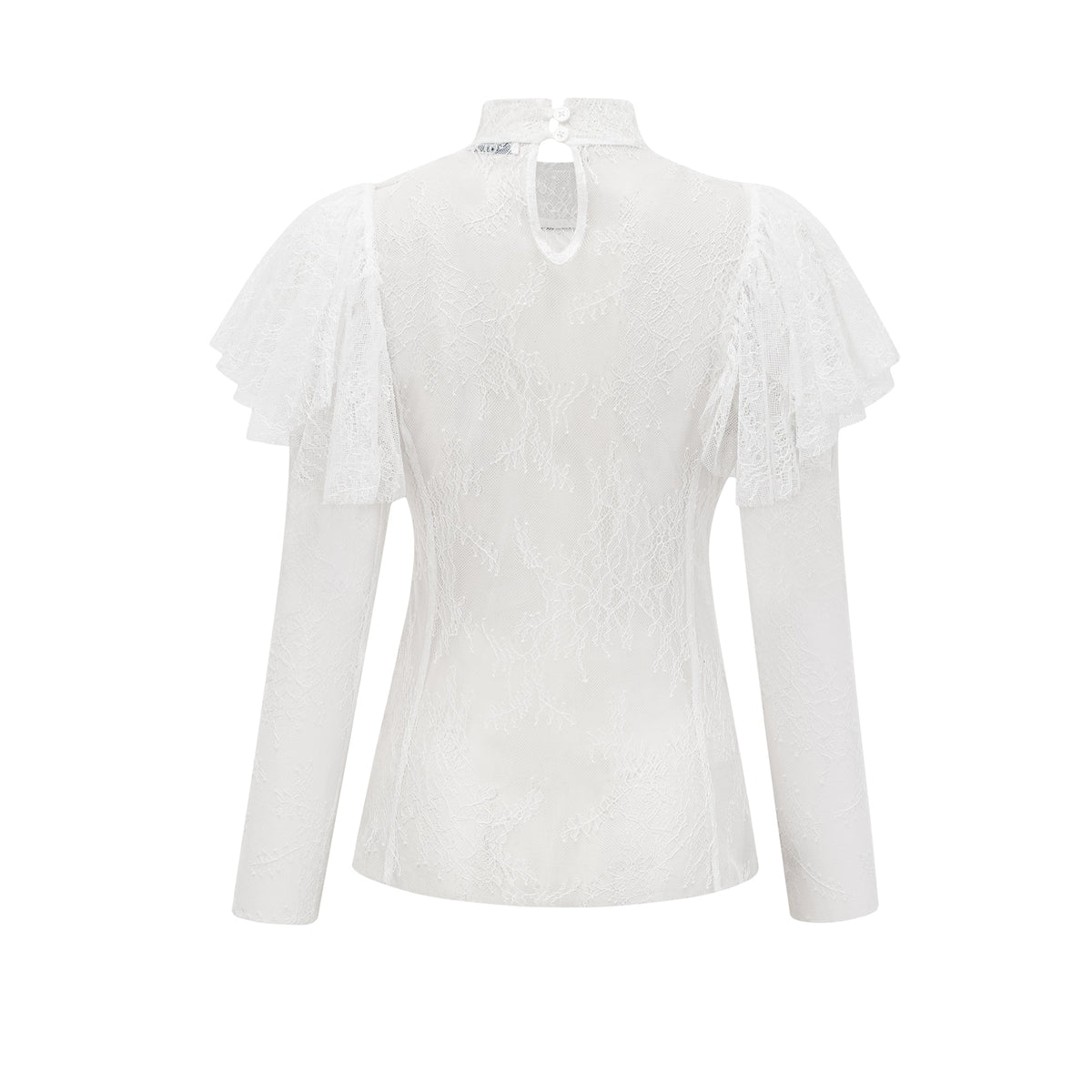 Cindy floral lace-detail top