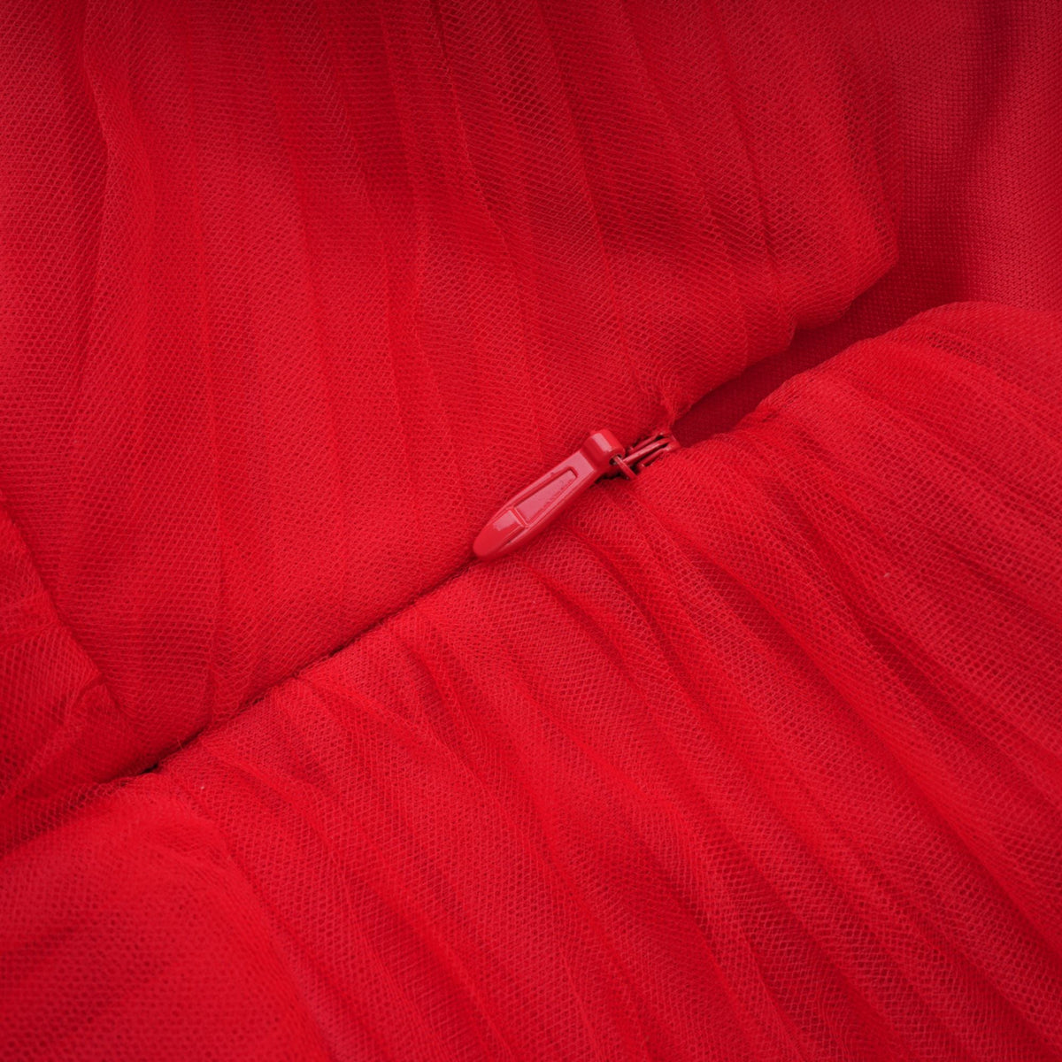 Victoire tulle-panelled midi dress