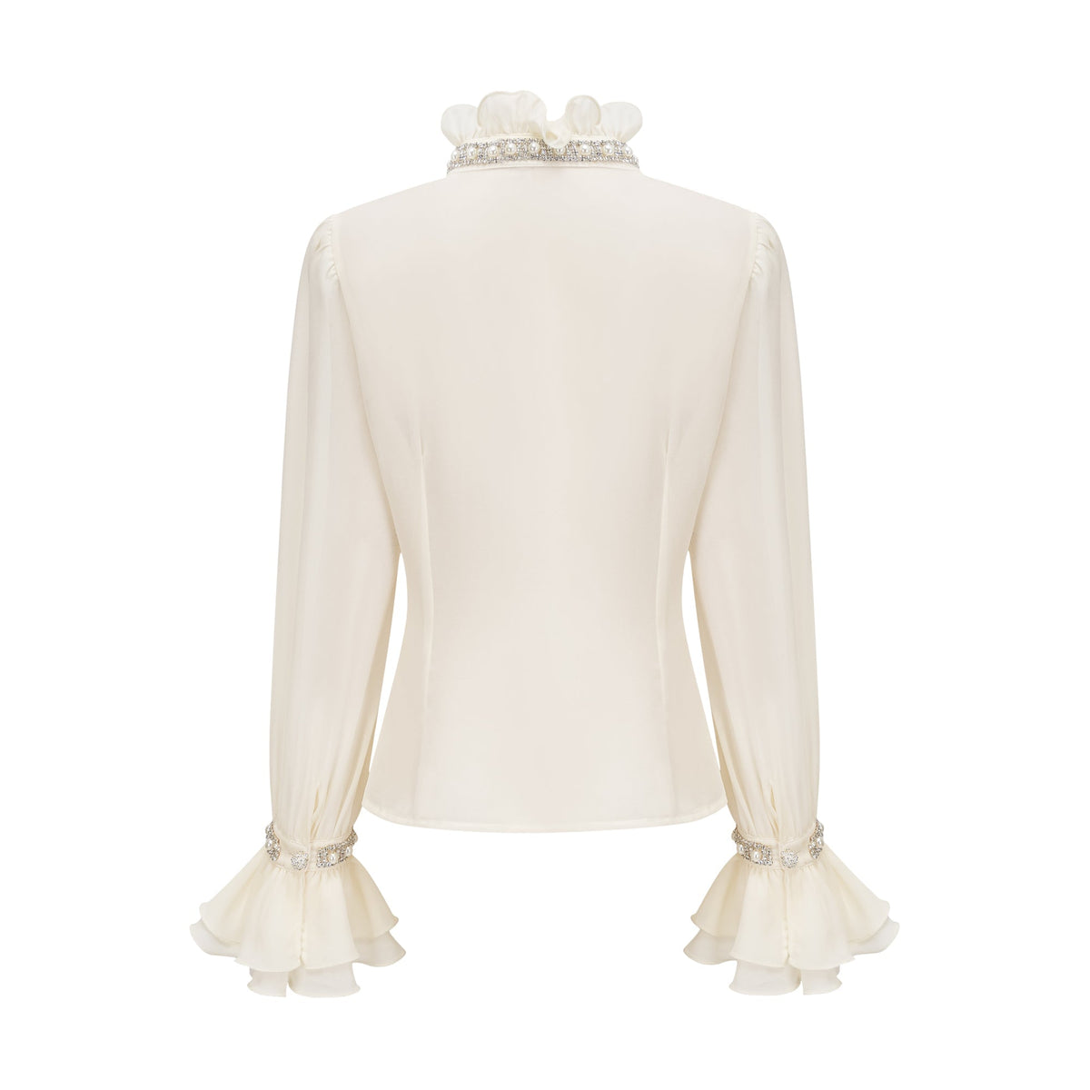 Hélène ruffled embellished shirt