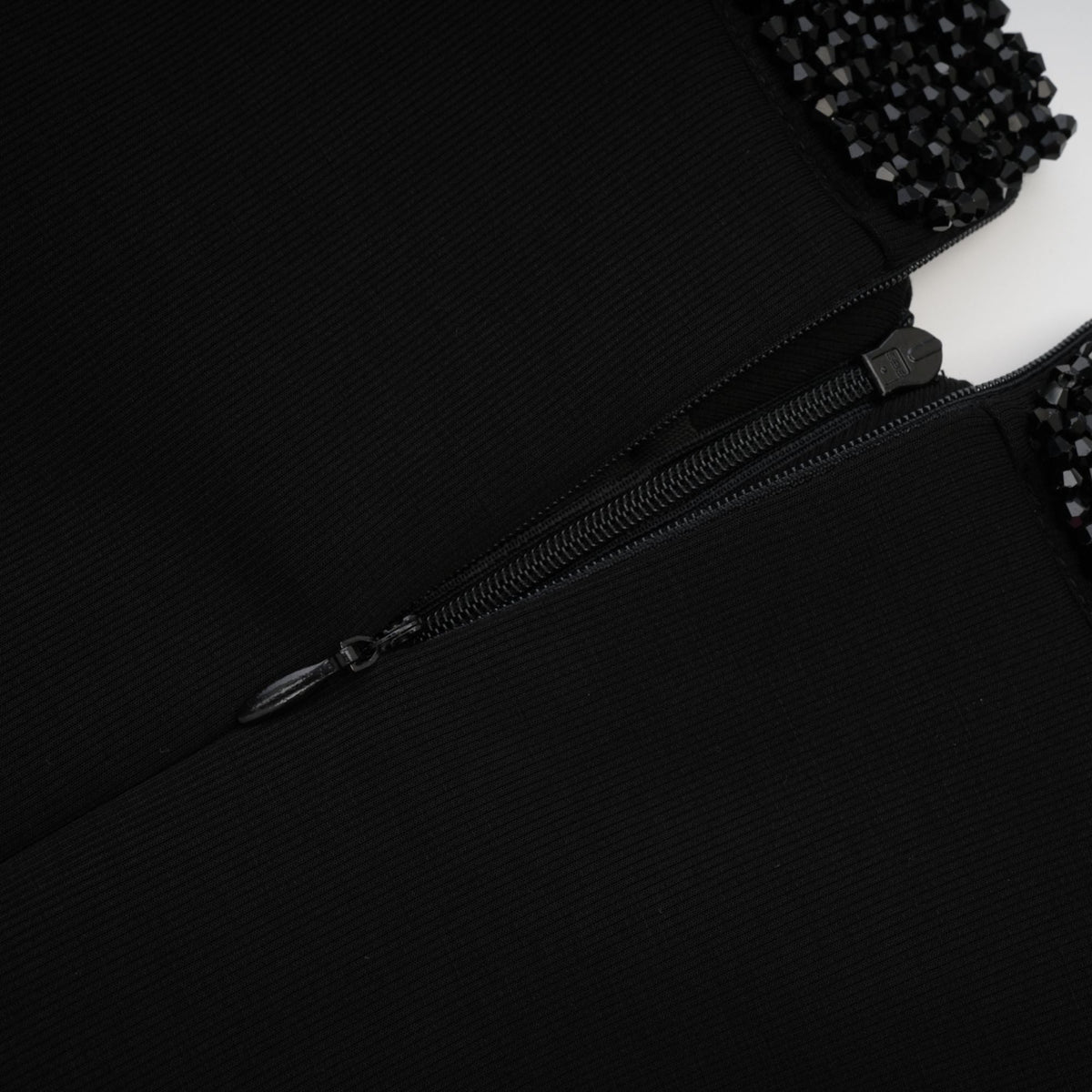 Gaëlle black embellished long-sleeved dress (Final Sale-US Only)