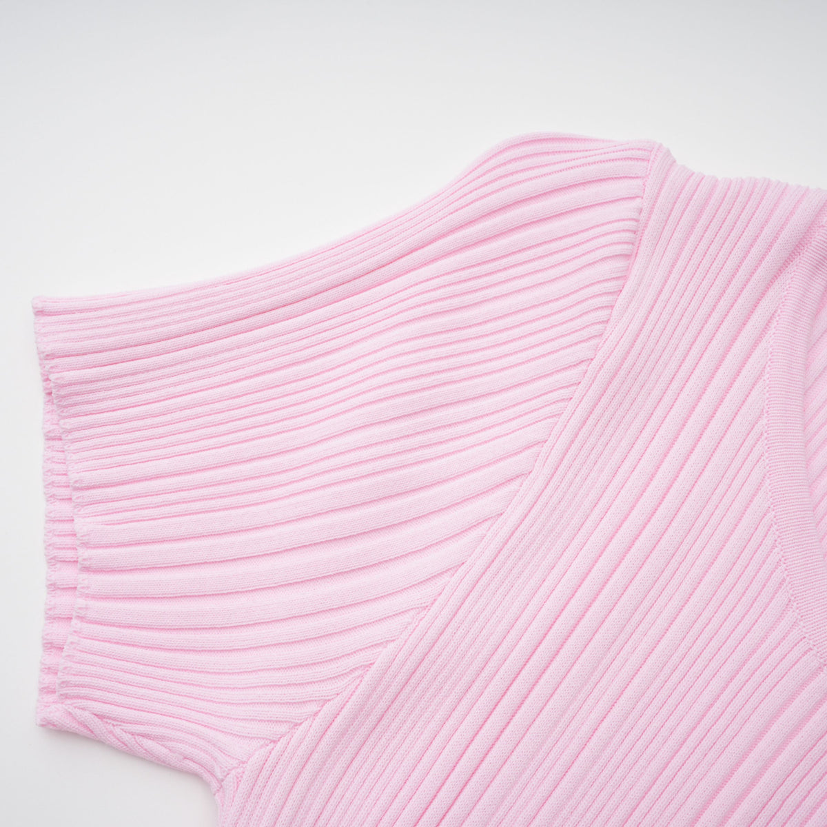 Thalya Pink Lace Trim Knit Midi Dress (Final Sale-US Only)