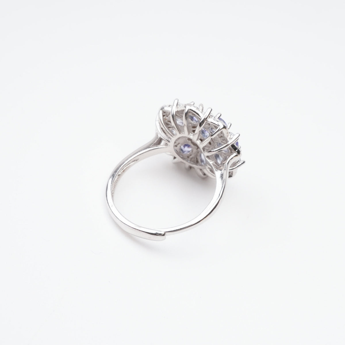 Tiphaine Lavender Tanzanite Cluster Sterling Silver Ring