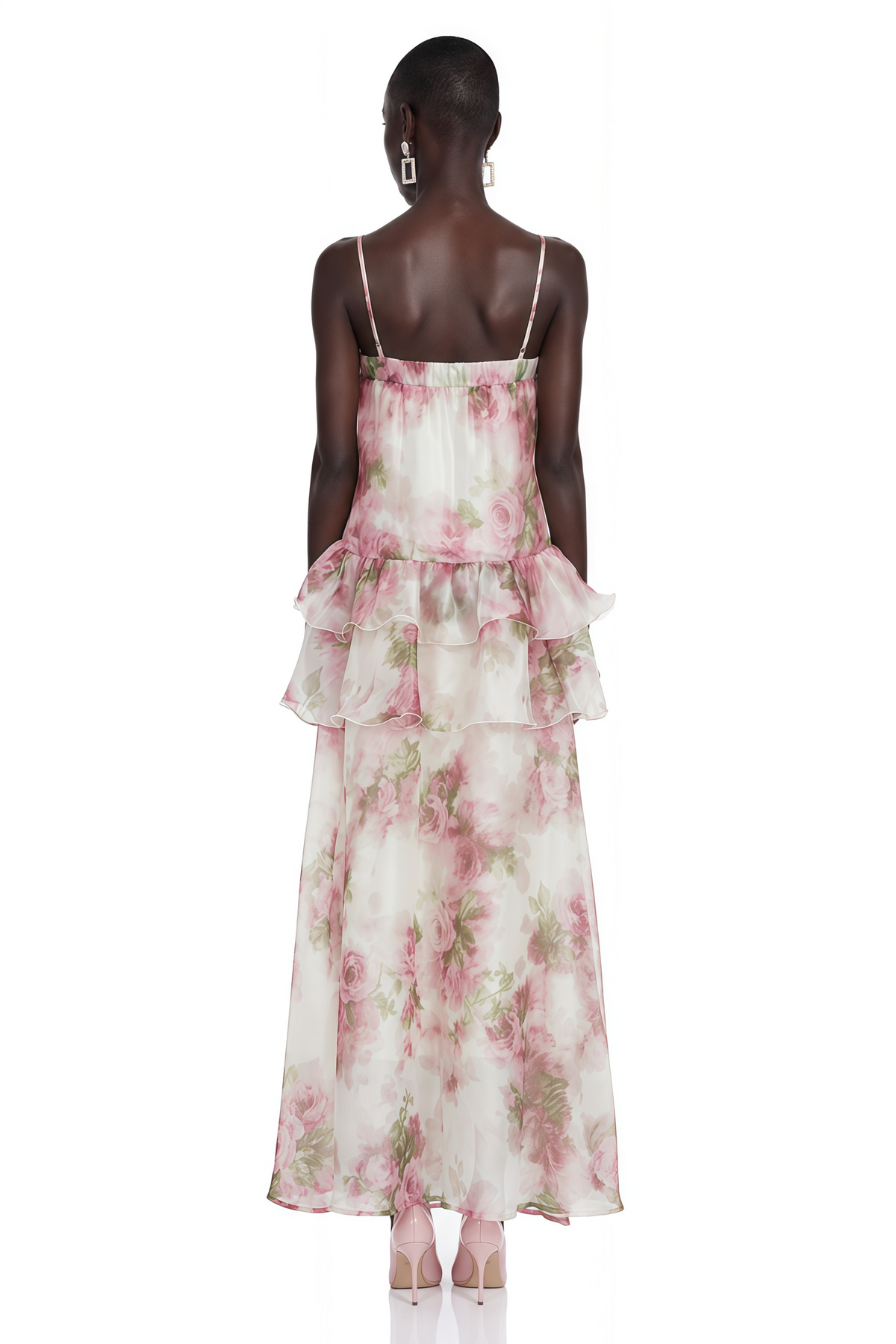 Willa Pink Floral Print Ruffled Top & Skirt Set