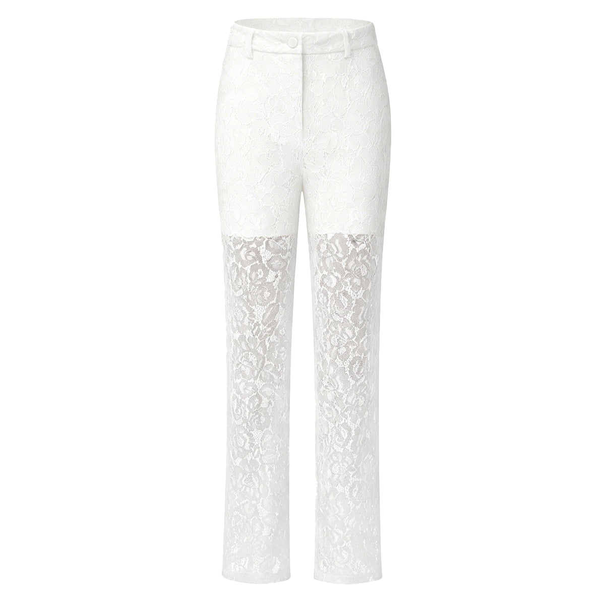 Zoé Sheer Lace Blazer & Trousers Matching Set