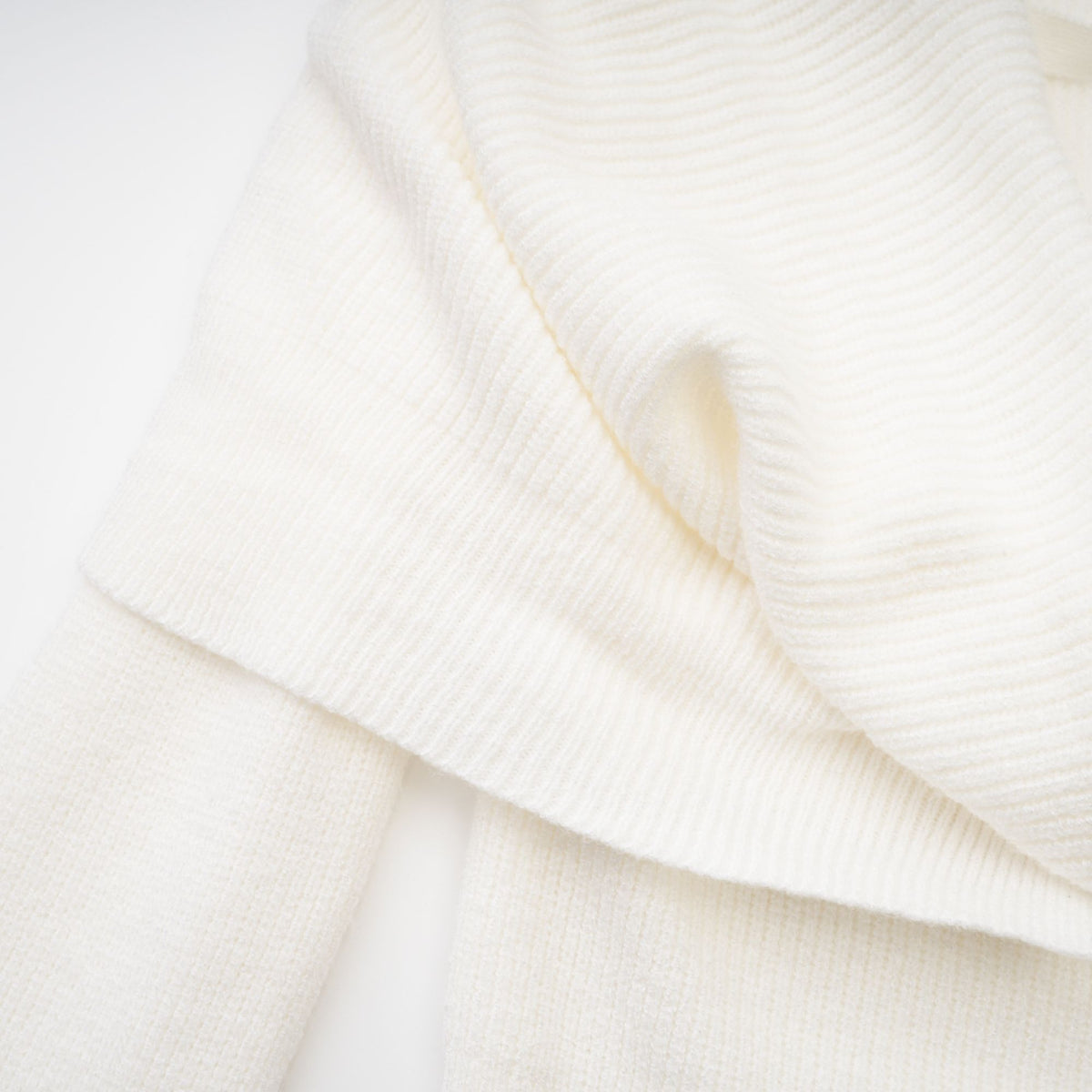 Ava knitted strapless long-sleeve top
