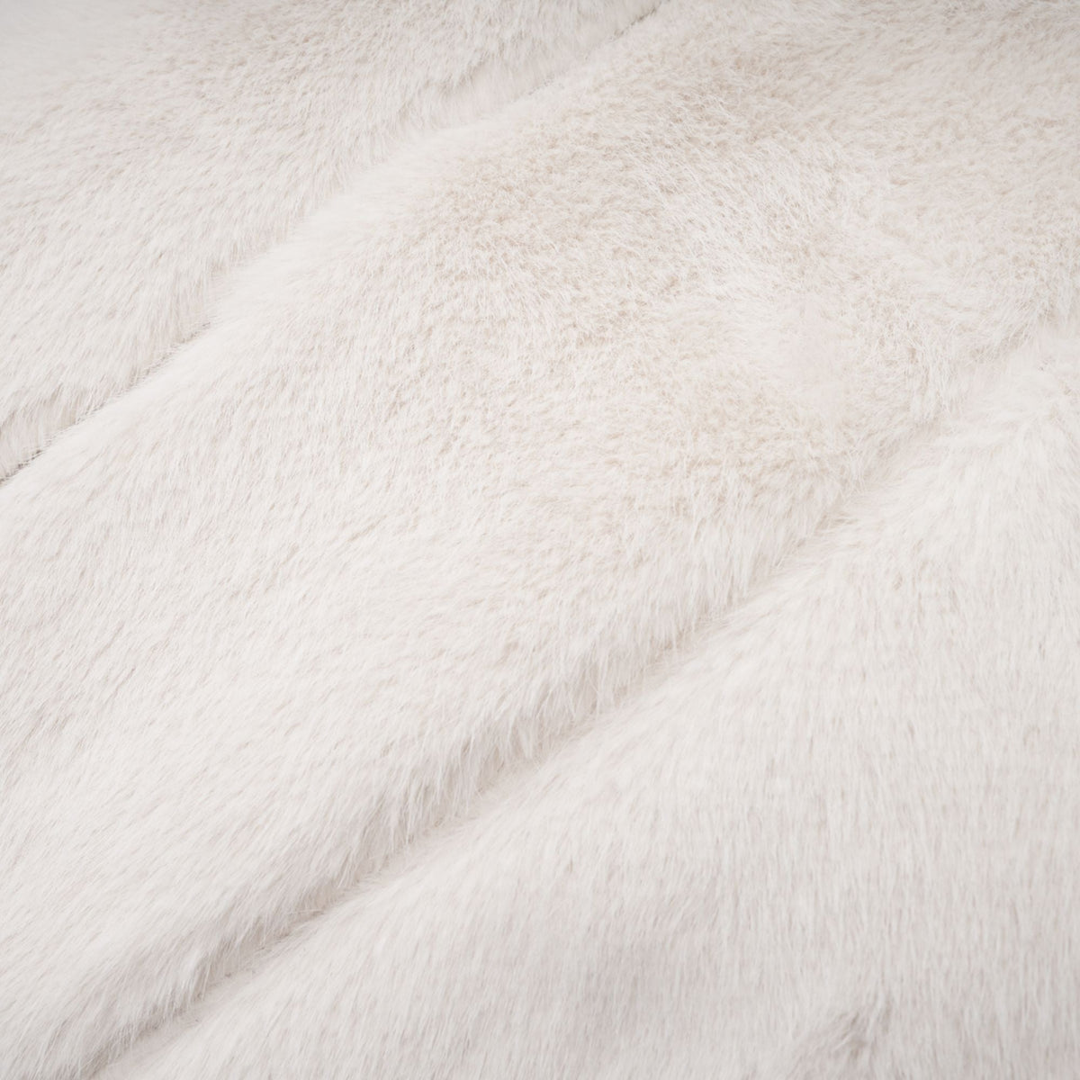 Caitlin white faux-fur jacket & skirt matching set