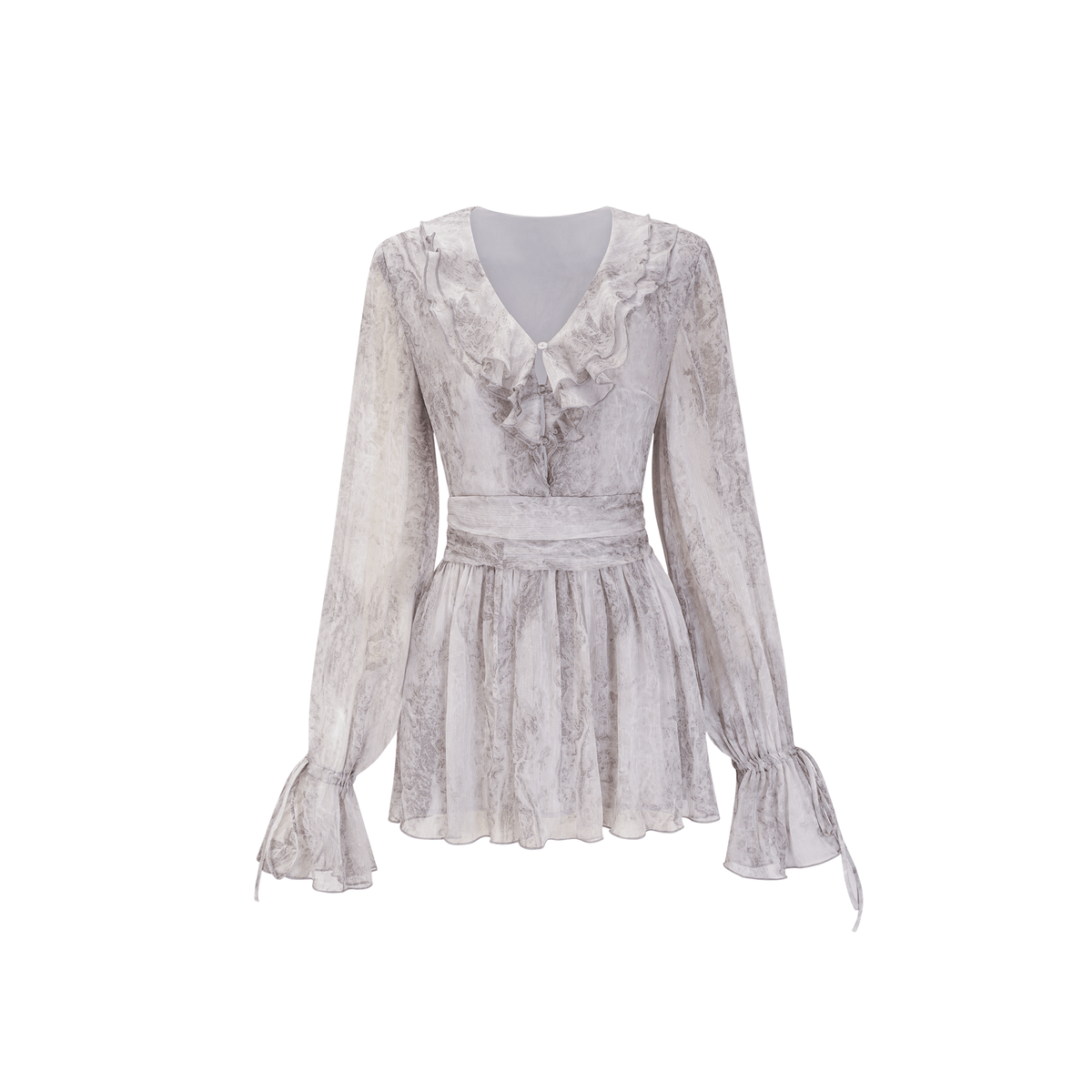 Cherilyn tie-dye floral mini dress (Final Sale-US Only)