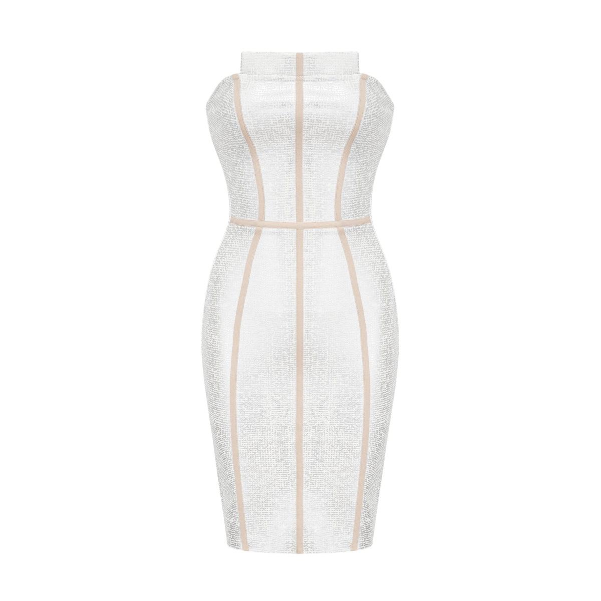 Danica silver bandage mini dress