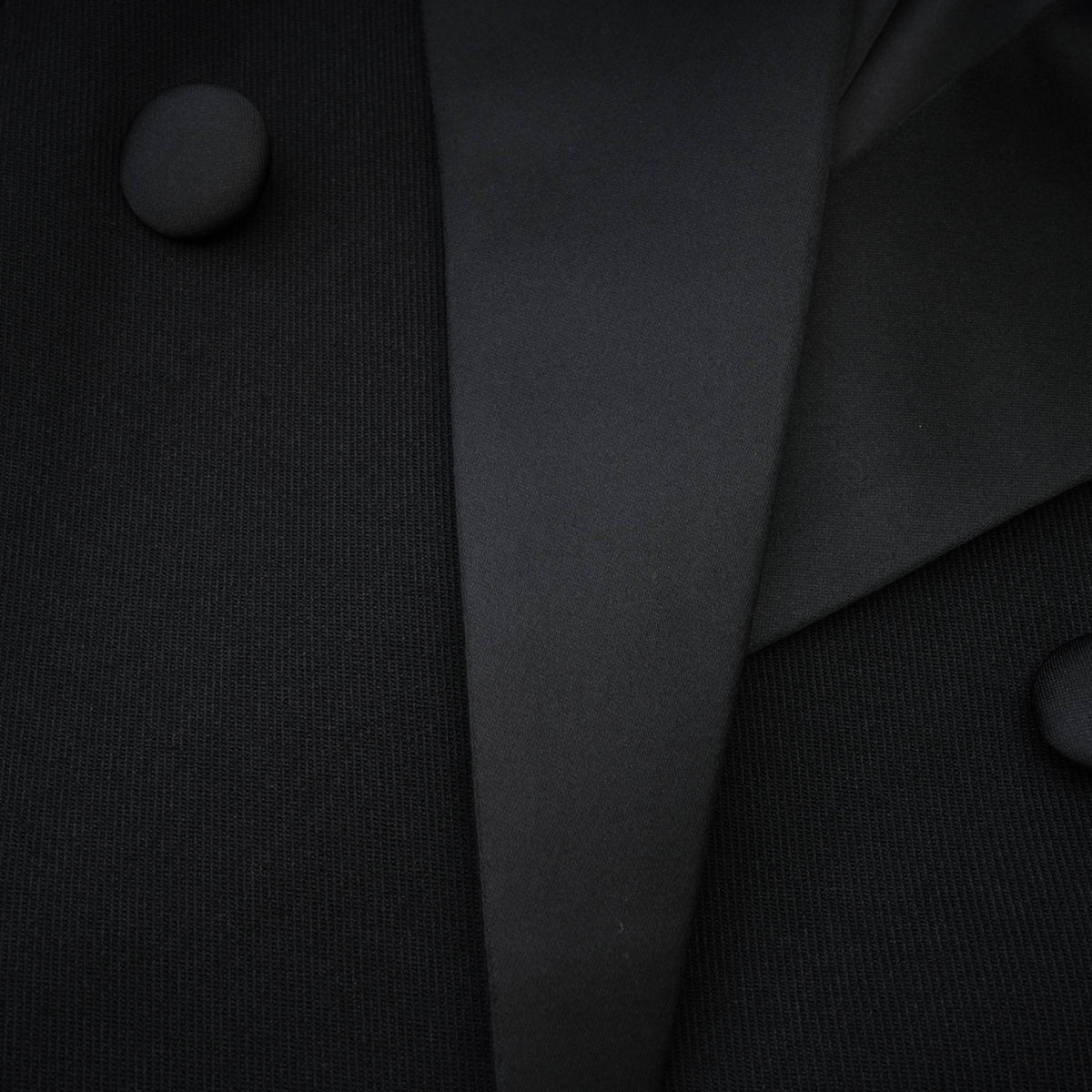 Eithne black double-breasted long coat