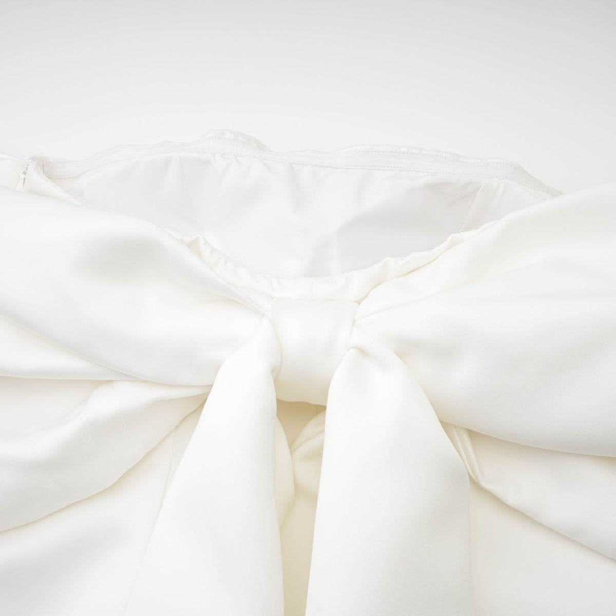 Hélène white oversize-bow mini dress (Final Sale-US Only)