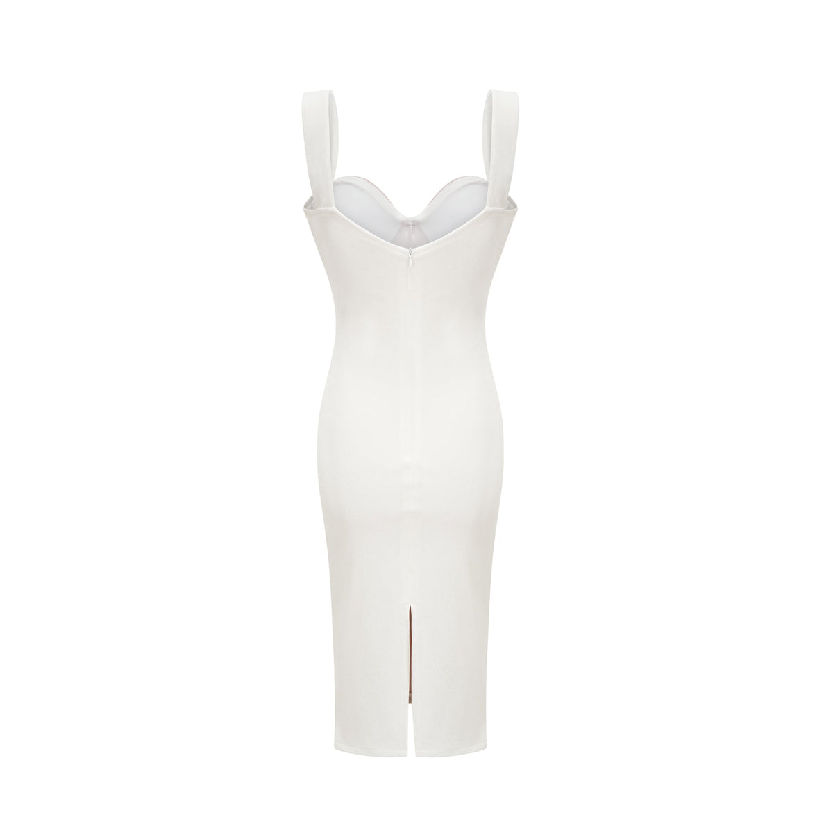 Kéfera white mesh midi dress (Final Sale)