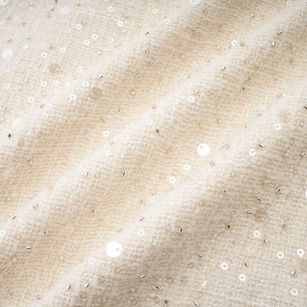 Manon white tweed sequined mini dress
