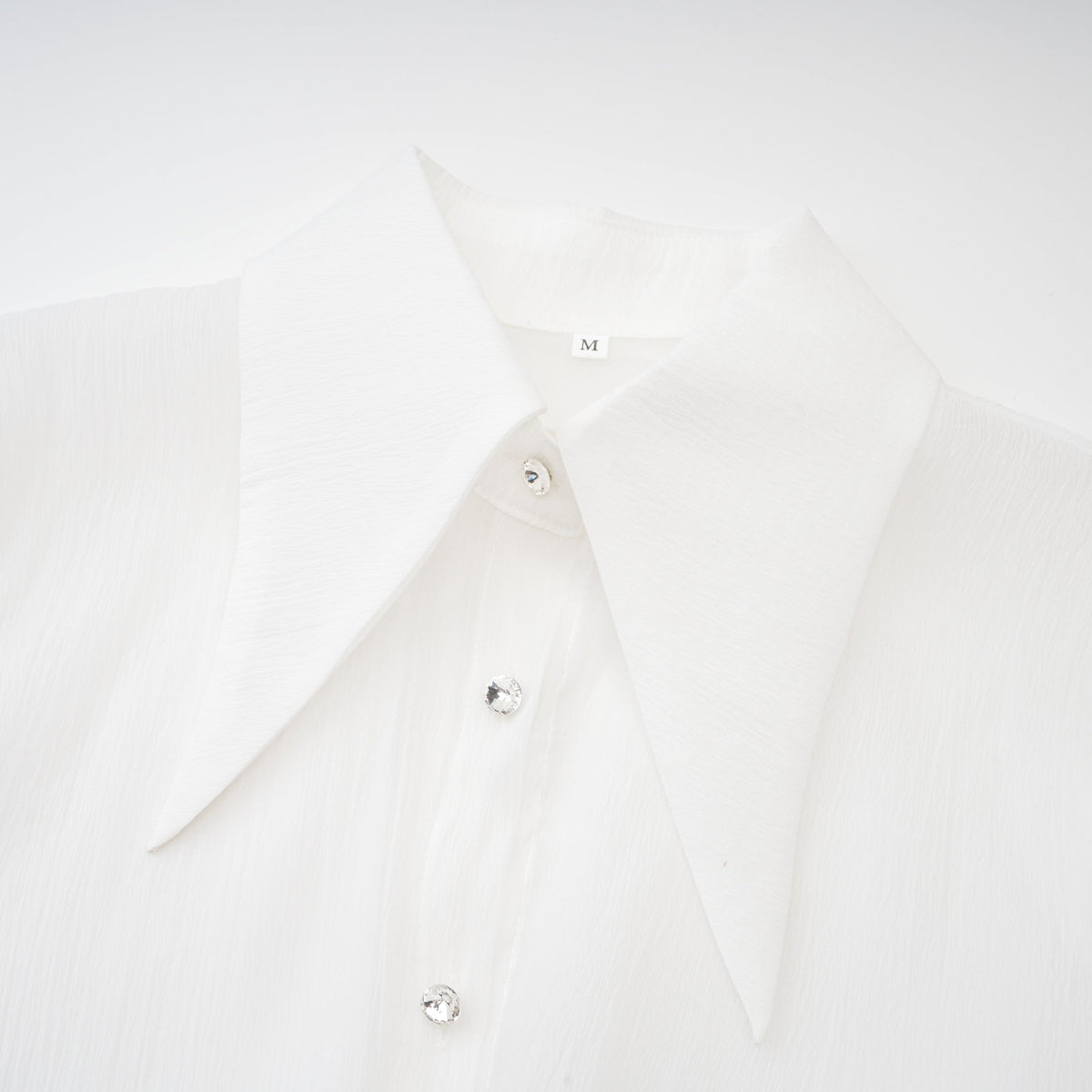 Renée white ruffled mini shirt dress (Final Sale-US Only)
