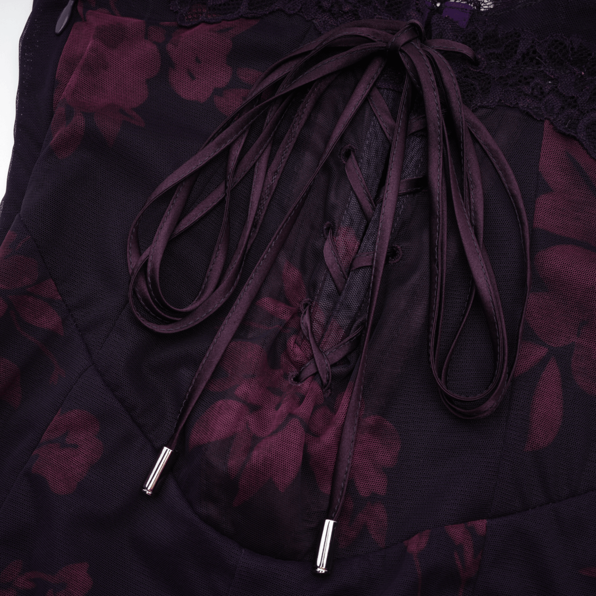 Róisín purple floral-print midi dress (Final Sale-US Only)