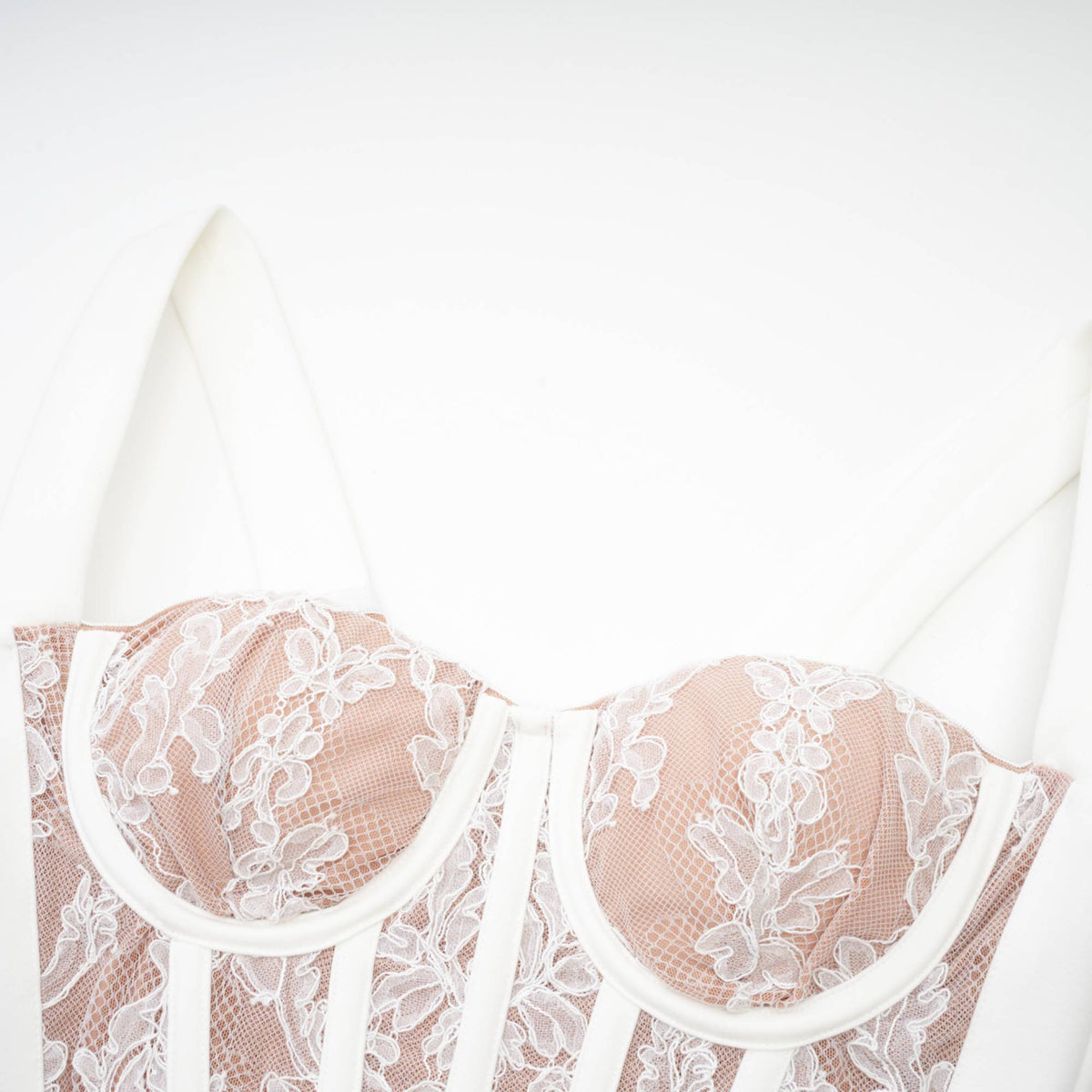 Titania bustier-style bandage midi dress