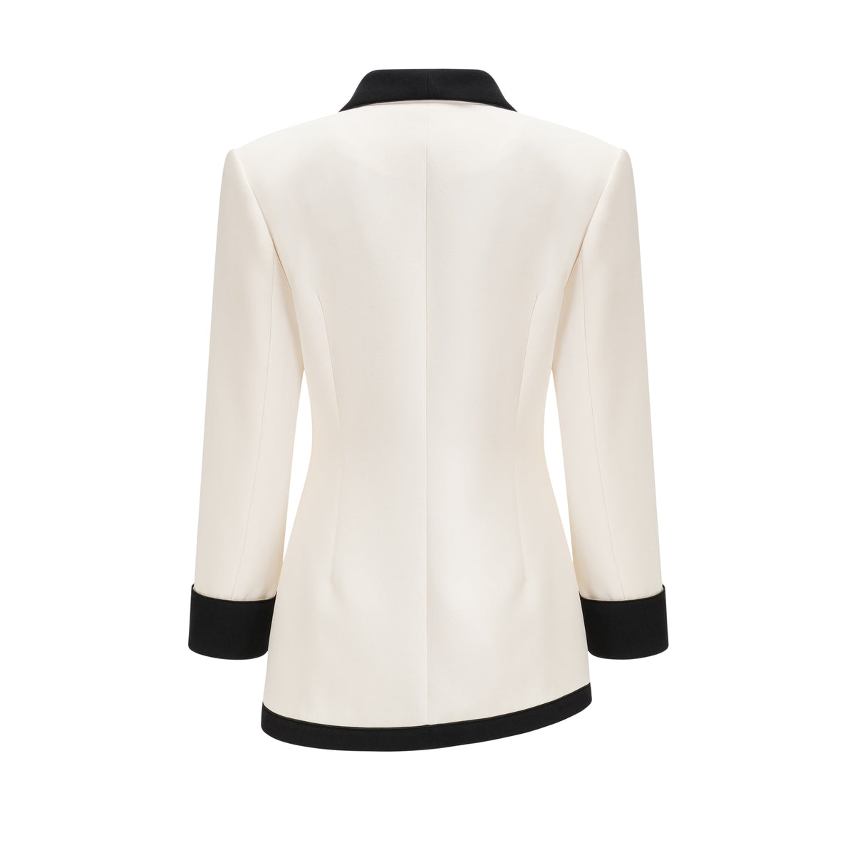 Vespera contrast colours jacket & skirt matching set