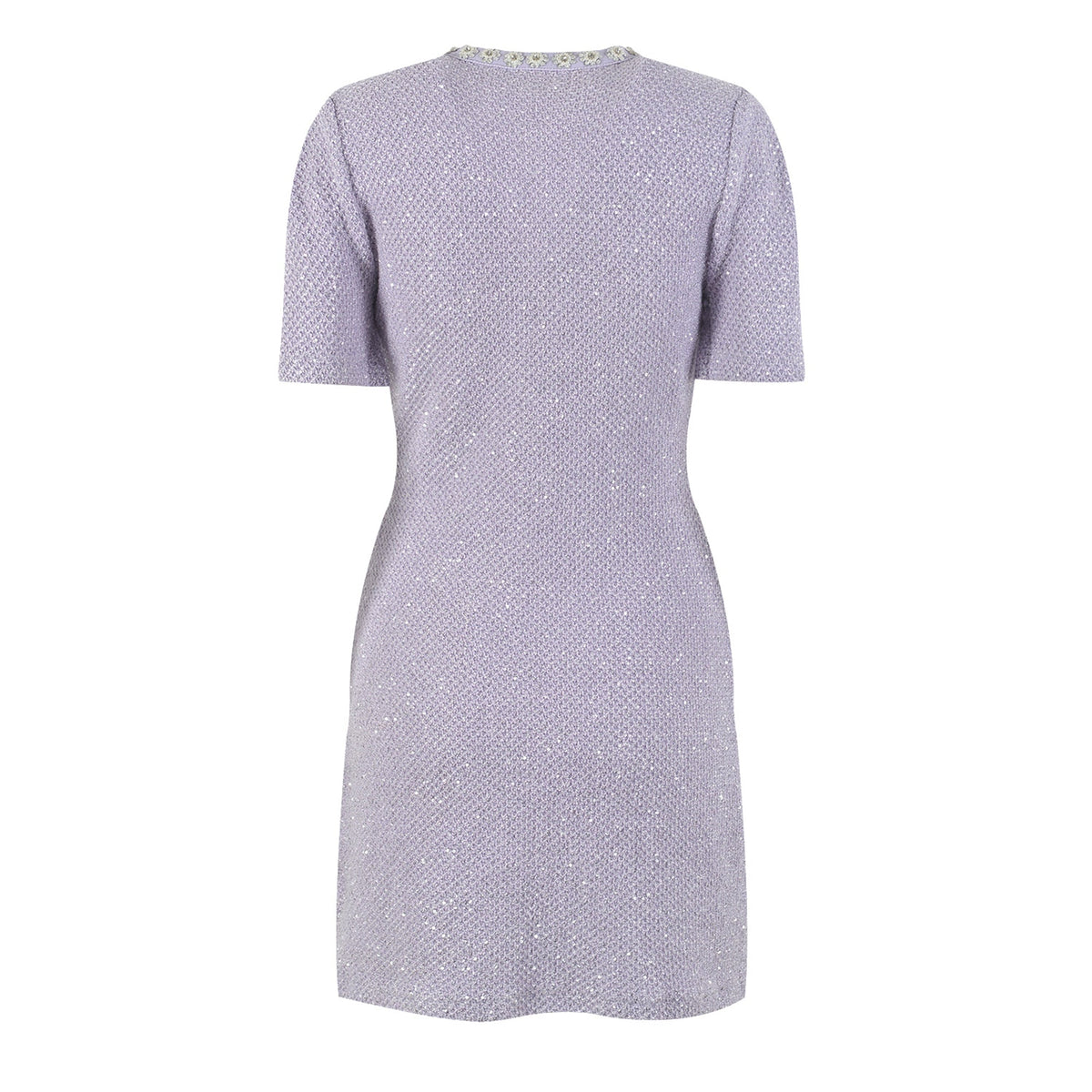 Léocadie purple embellished mini dress