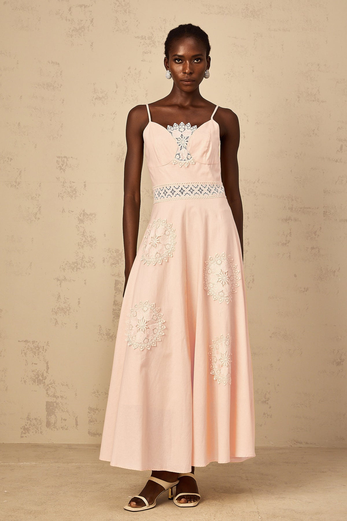 Romy Pink Floral Embroidered Blouse & Dress Set (Final Sale-US Only)