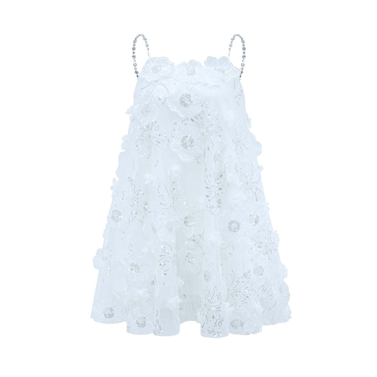 Suzette crystal-embellished floral mini dress (Final Sale-US Only)