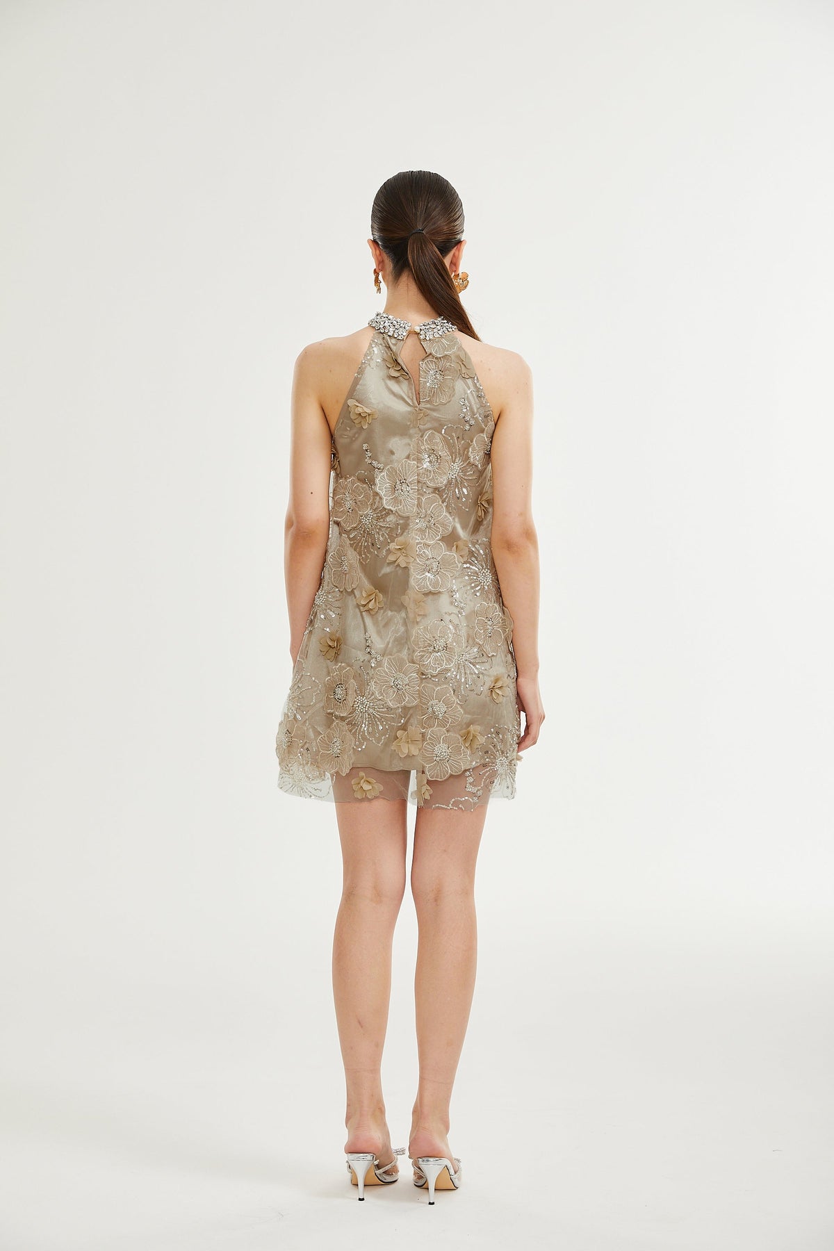 Liane embellished floral mini dress (Final Sale-US Only)