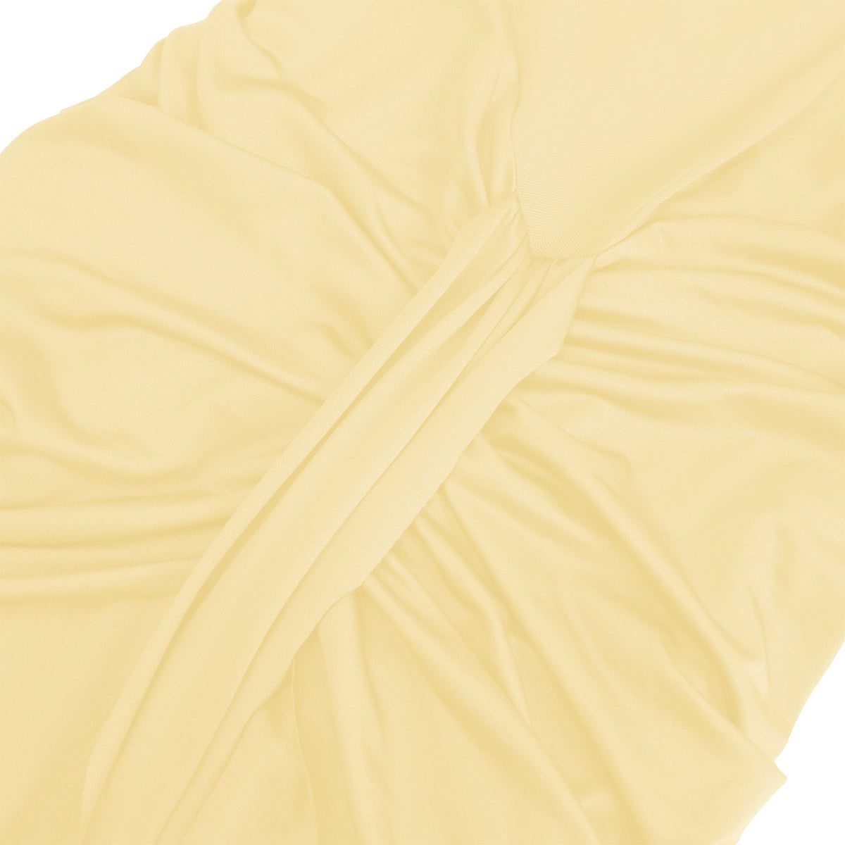 Amandine Yellow Halterneck Gathered Maxi Dress