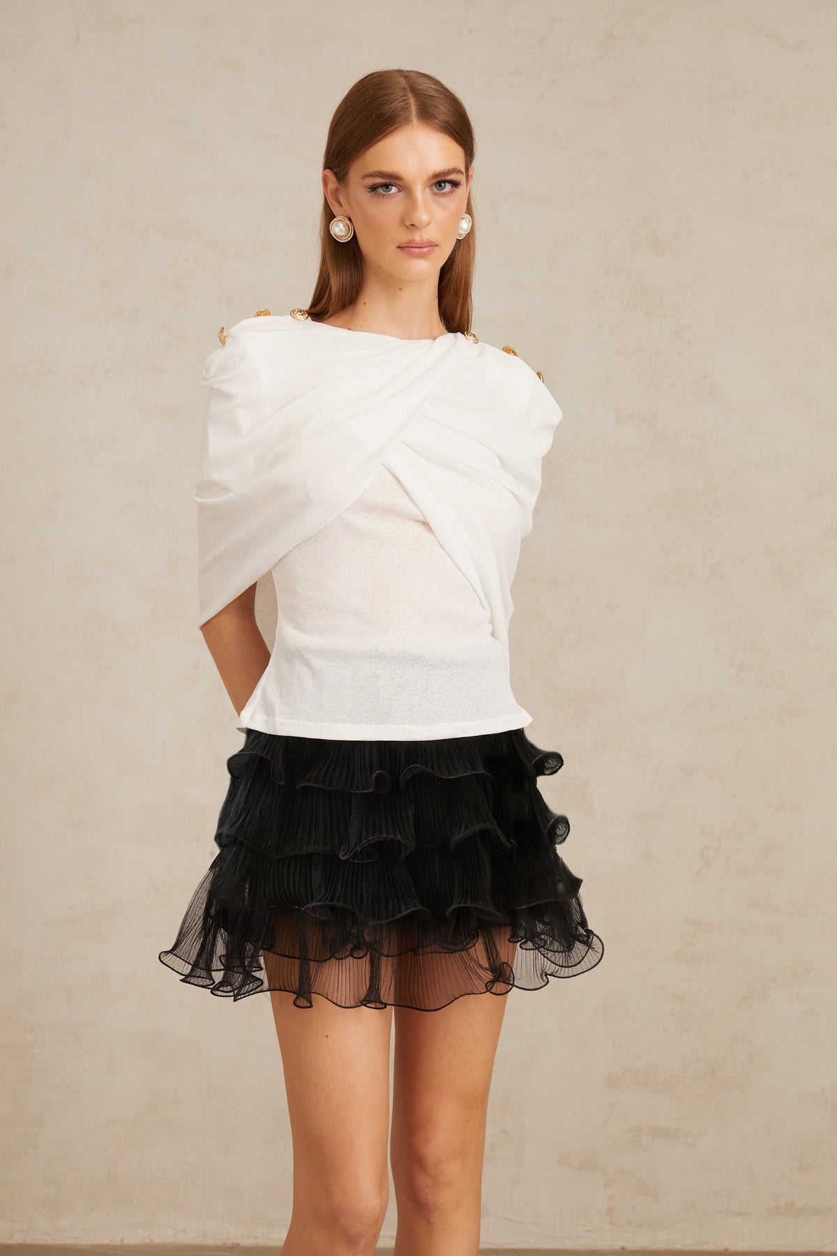Vappu Color Block Ruched Co-ord Set