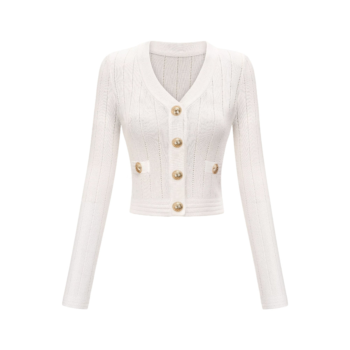 Button detailing knitted top & skirt matching set