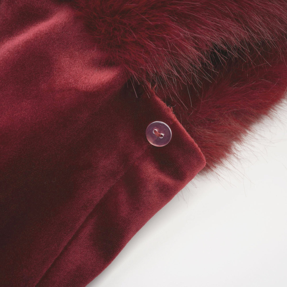 Wivika strapless velvet faux-fur mini dress
