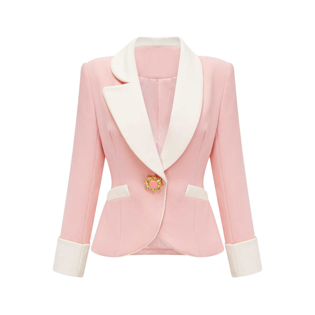 Claretta colour-block blazer & pants matching set (Final Sale-US Only)