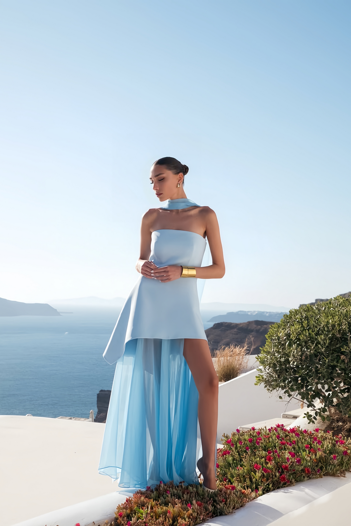 Solène Off-Shoulder Ruched Maxi Gown