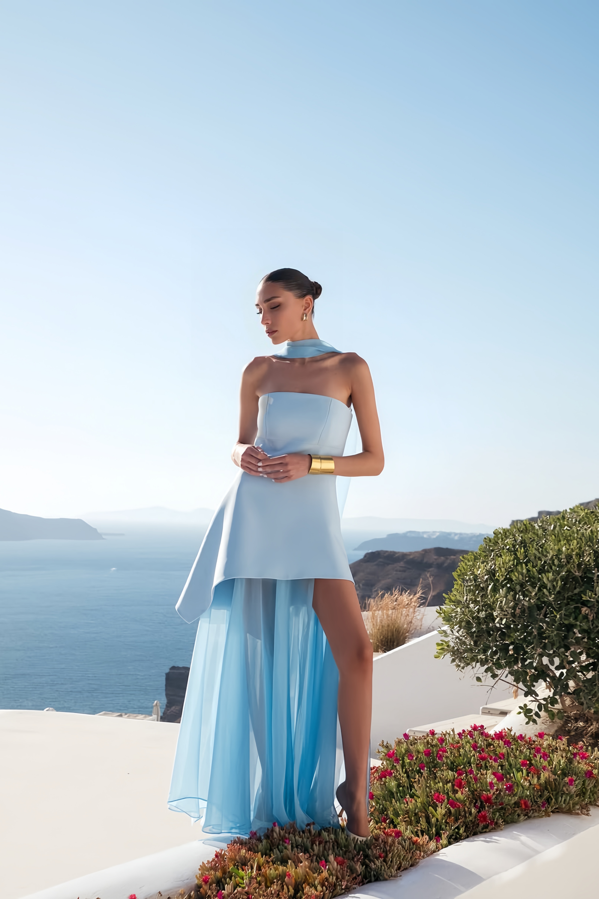 Solène Off-Shoulder Ruched Maxi Gown