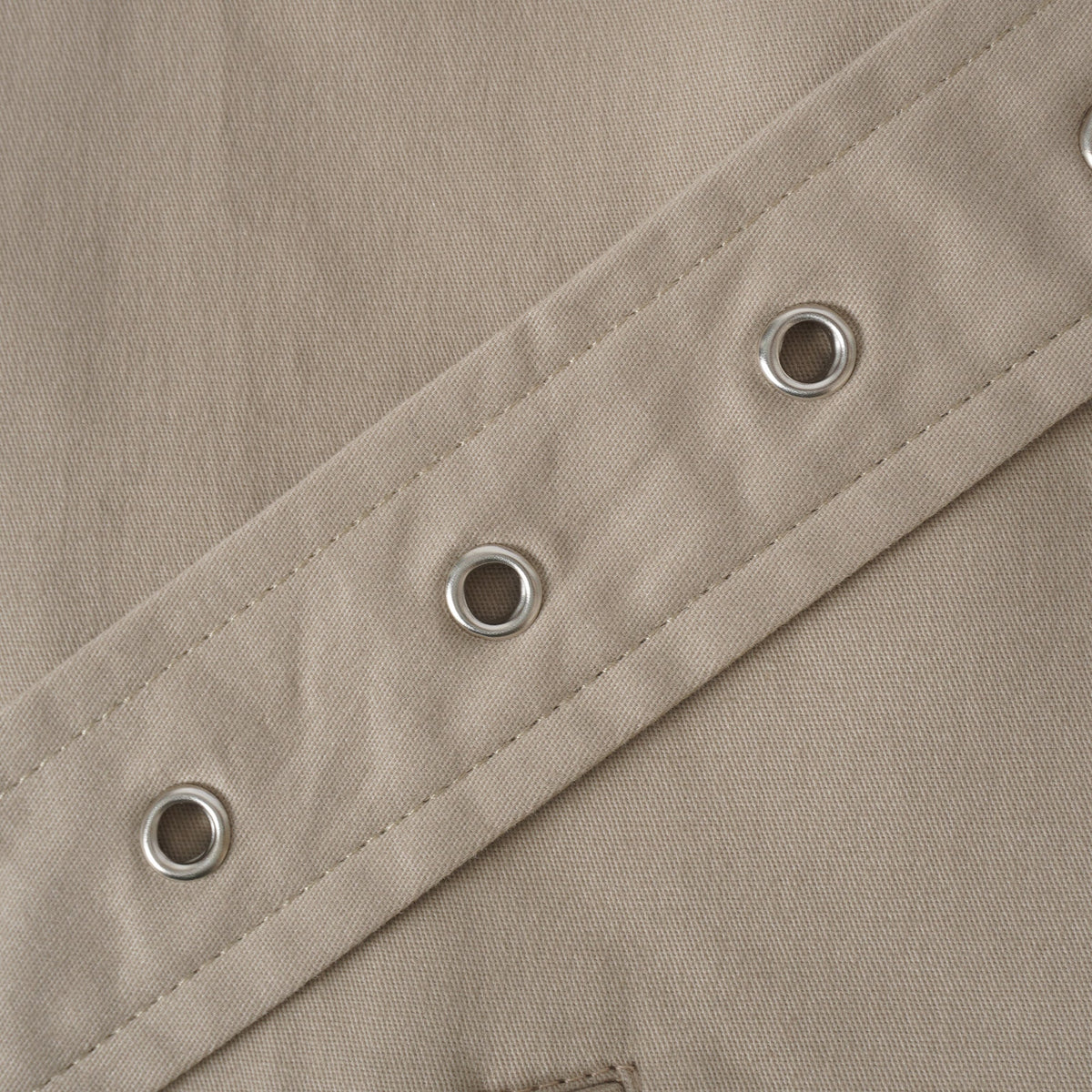 Sandra Khaki Double-Breasted Short Trench Coat