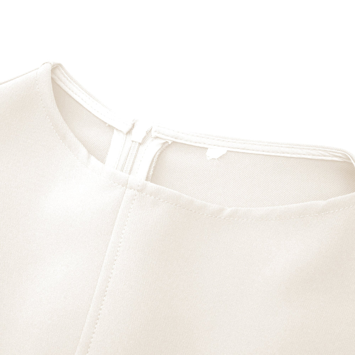 Jenifier white asymmetrical midi dress