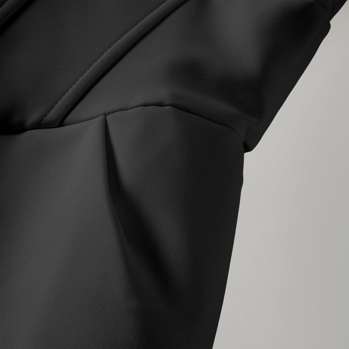 Inmaculada Black Boned Bodice Mini Blazer Dress