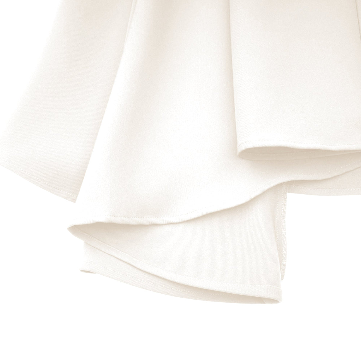 Jenifier white asymmetrical midi dress