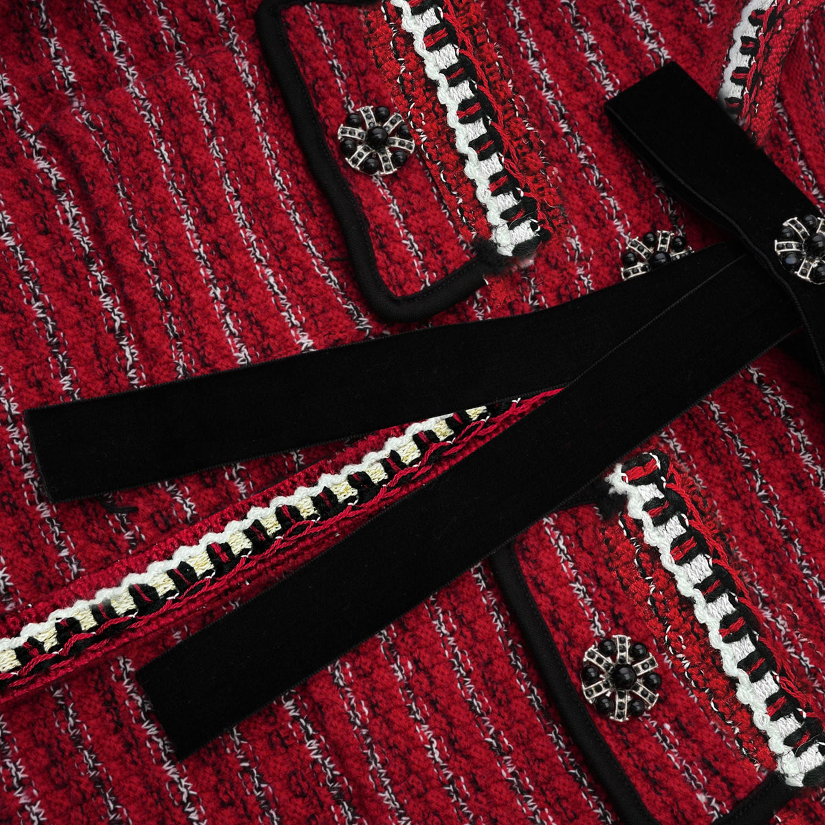Faustine bow-detailed knit mini dress (Final Sale)