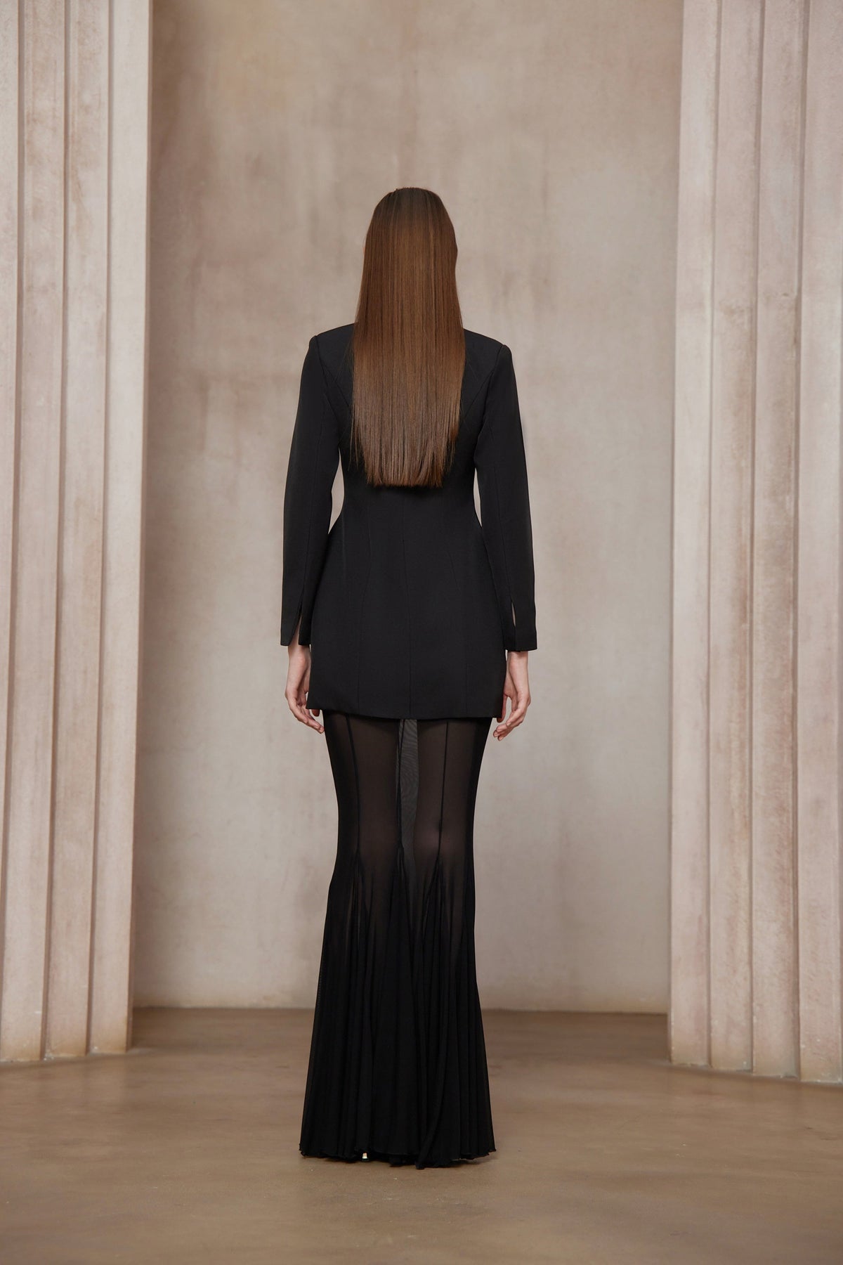 Enora Barrel Design Jacket & Skirt Set