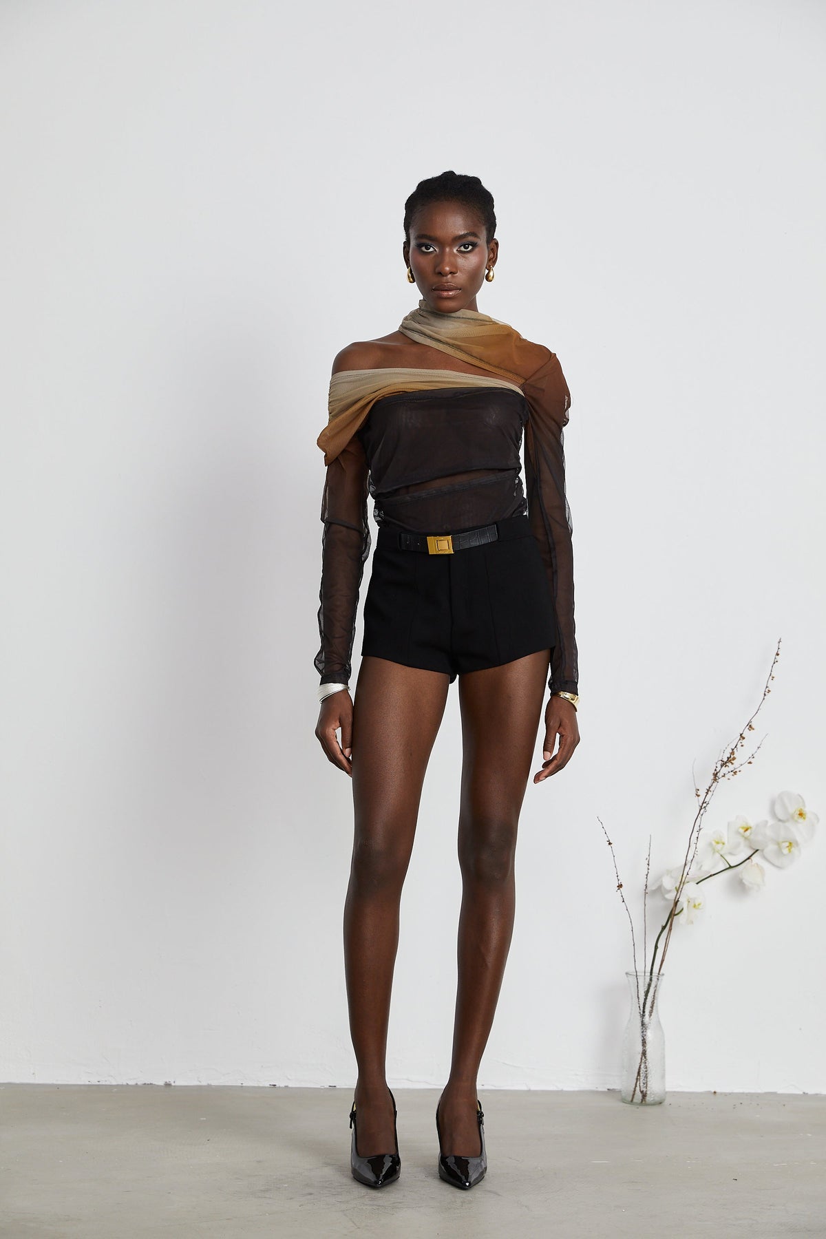 Aryana belted mini shorts (Final Sale)
