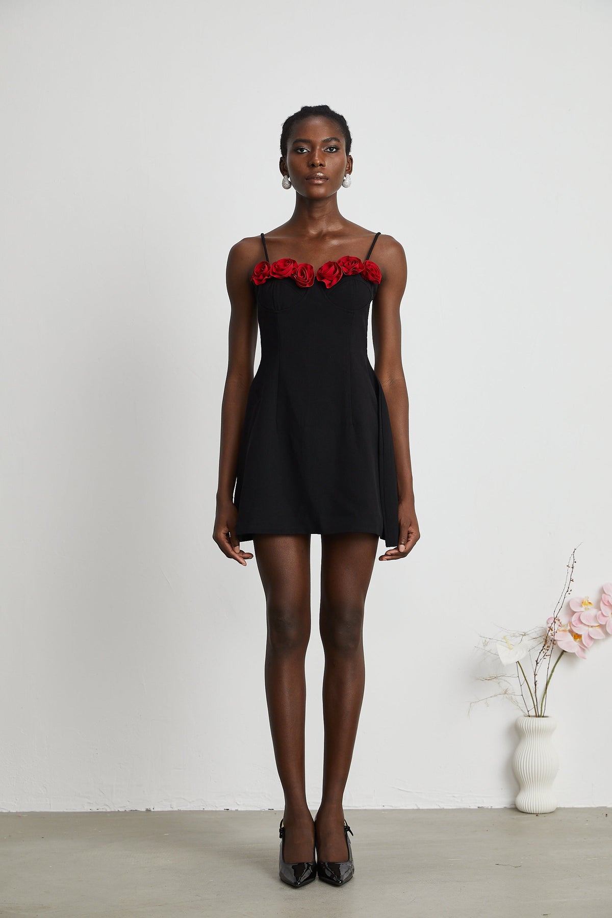 Pauline faux-flower mini dress (Final Sale-US Only)