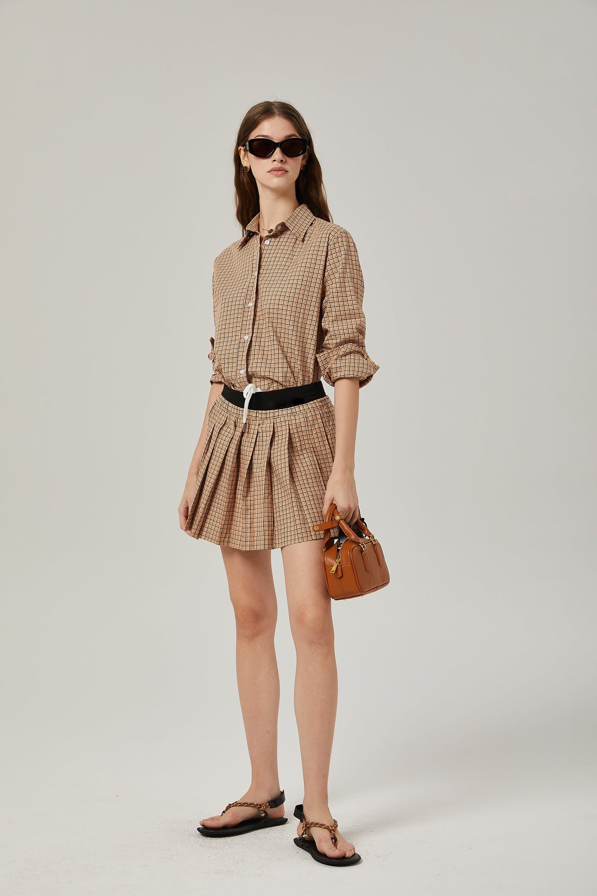 Fabienne checked pattern shirt