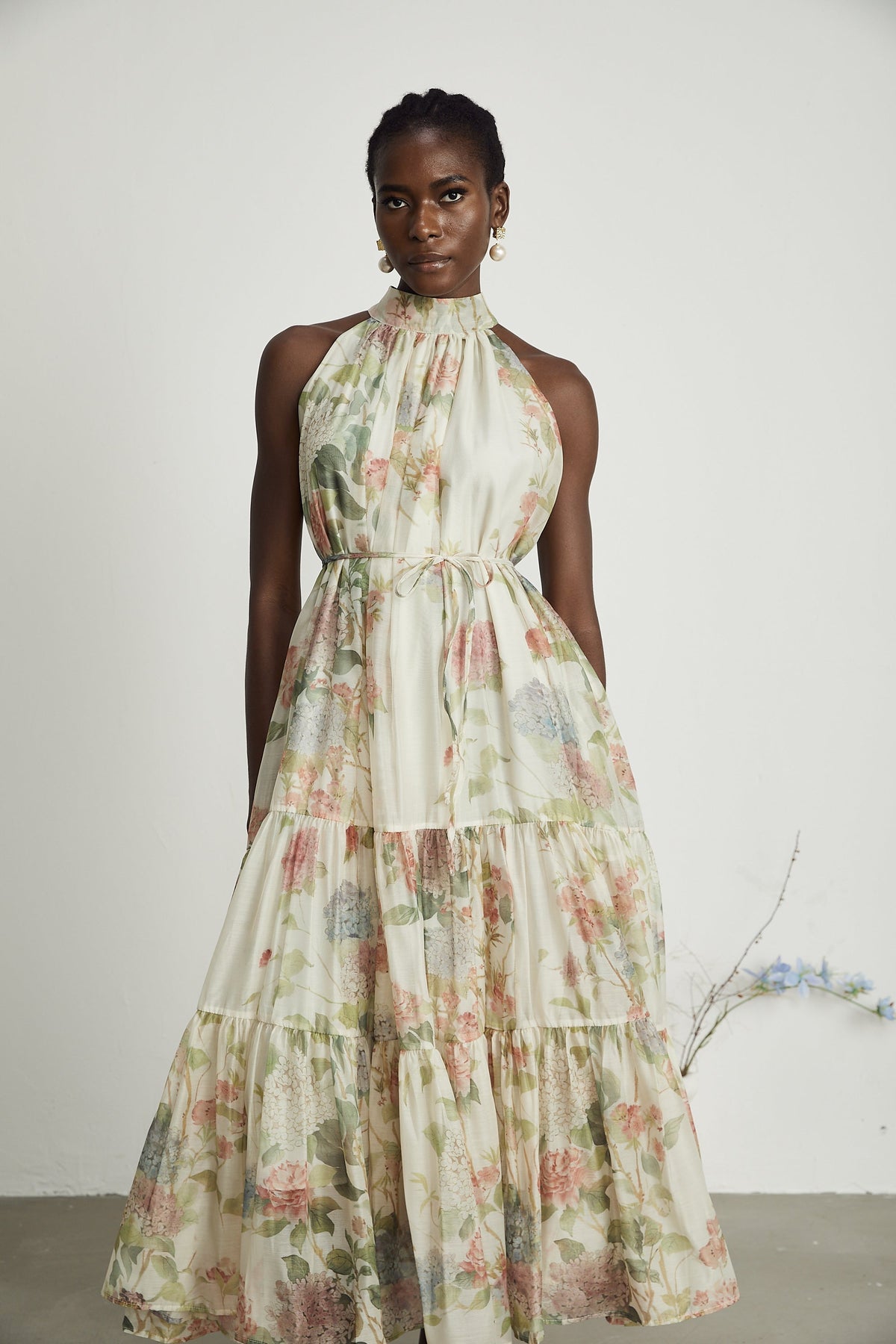 Manon layered floral-print midi dress (Final Sale-US Only)