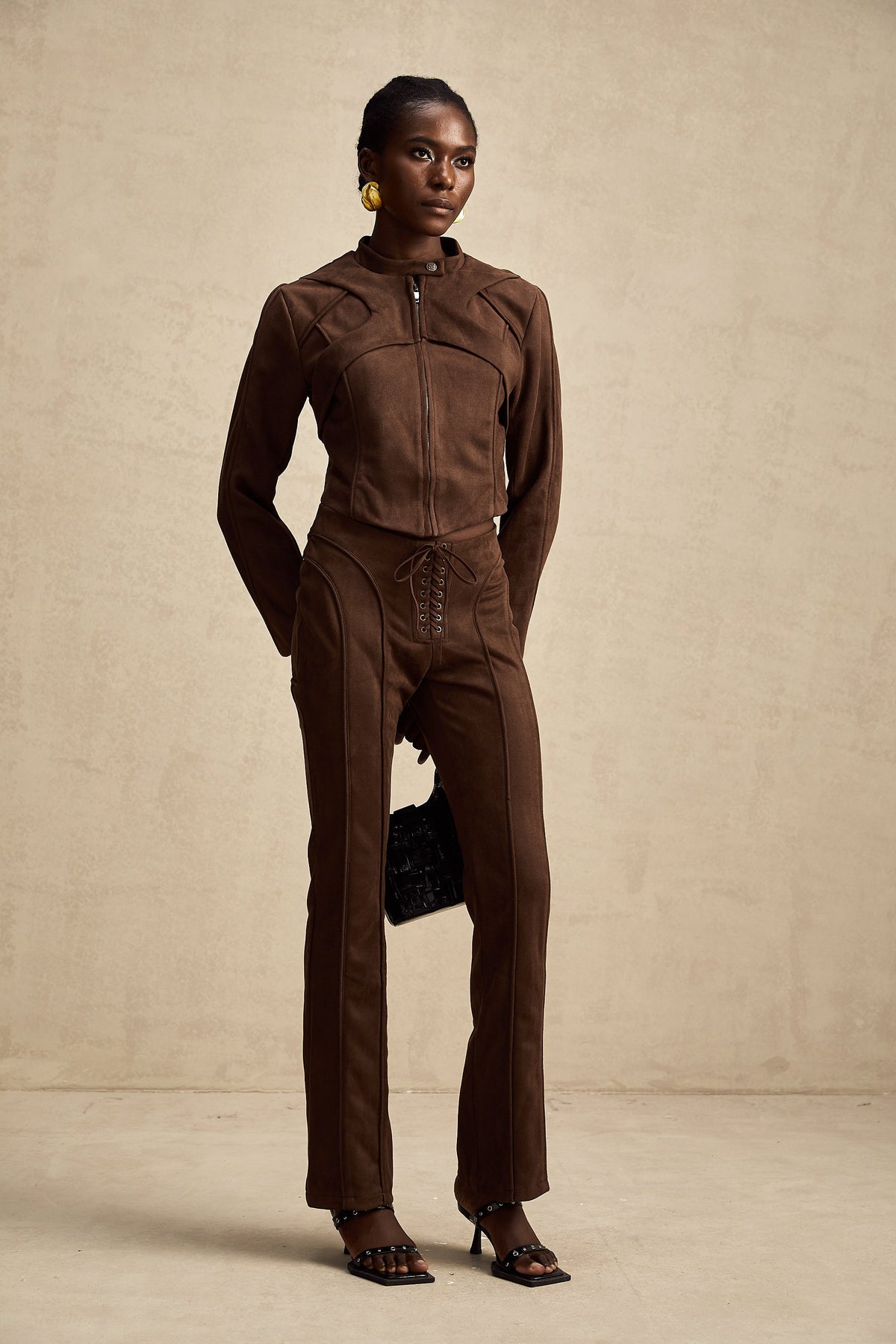 Chloé brown suede jacket
