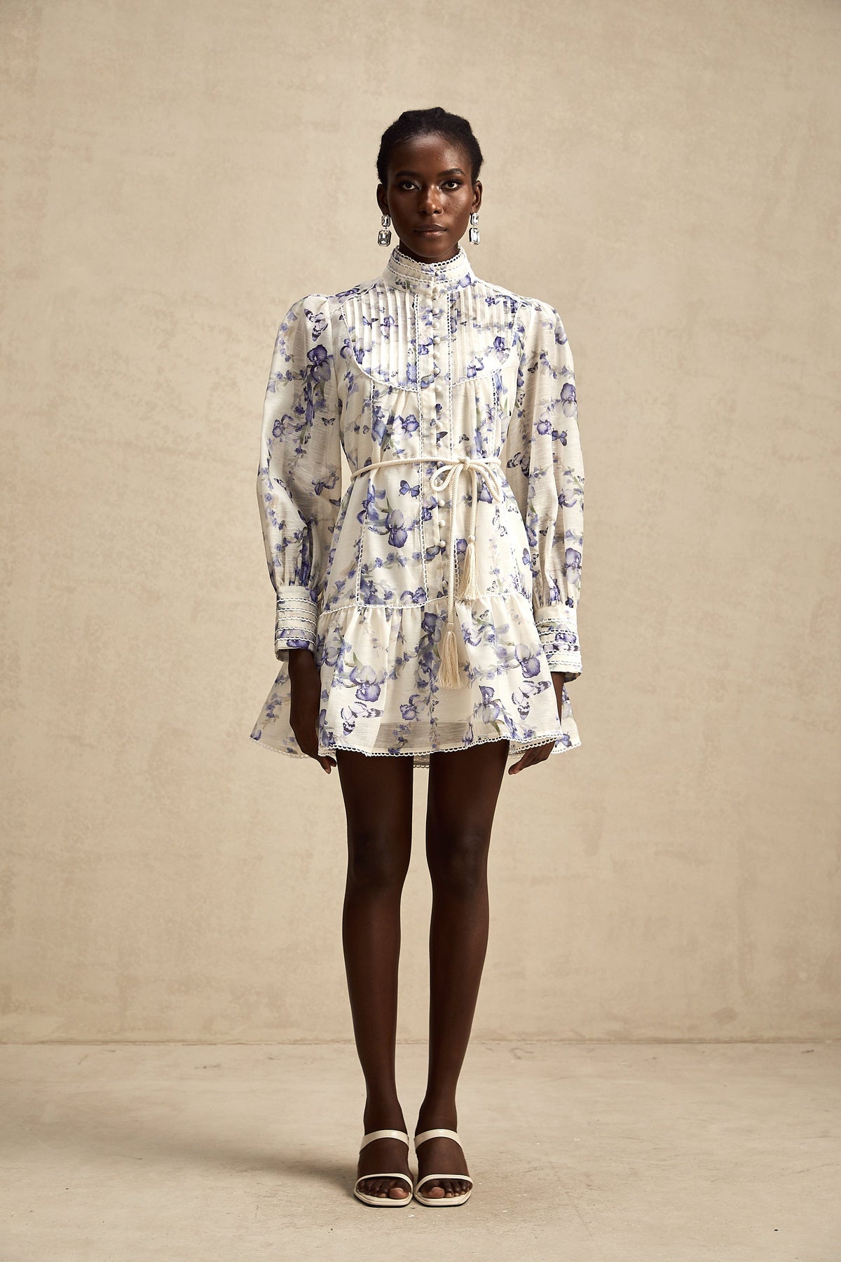 Blandine floral-print flared chiffon mini dress (Final Sale-US Only)