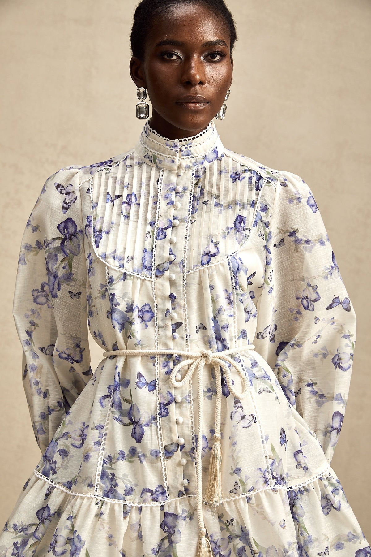 Blandine floral-print flared chiffon mini dress (Final Sale-US Only)